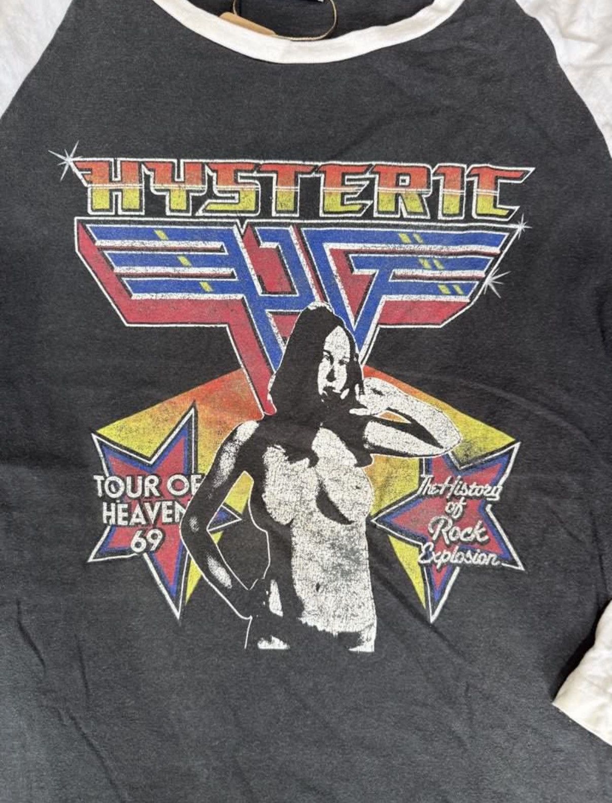 Hysteric Glamour Hysteric Glamour Van Halen Parody Raglan Tee Size US L / EU 52-54 / 3 - 3 Thumbnail