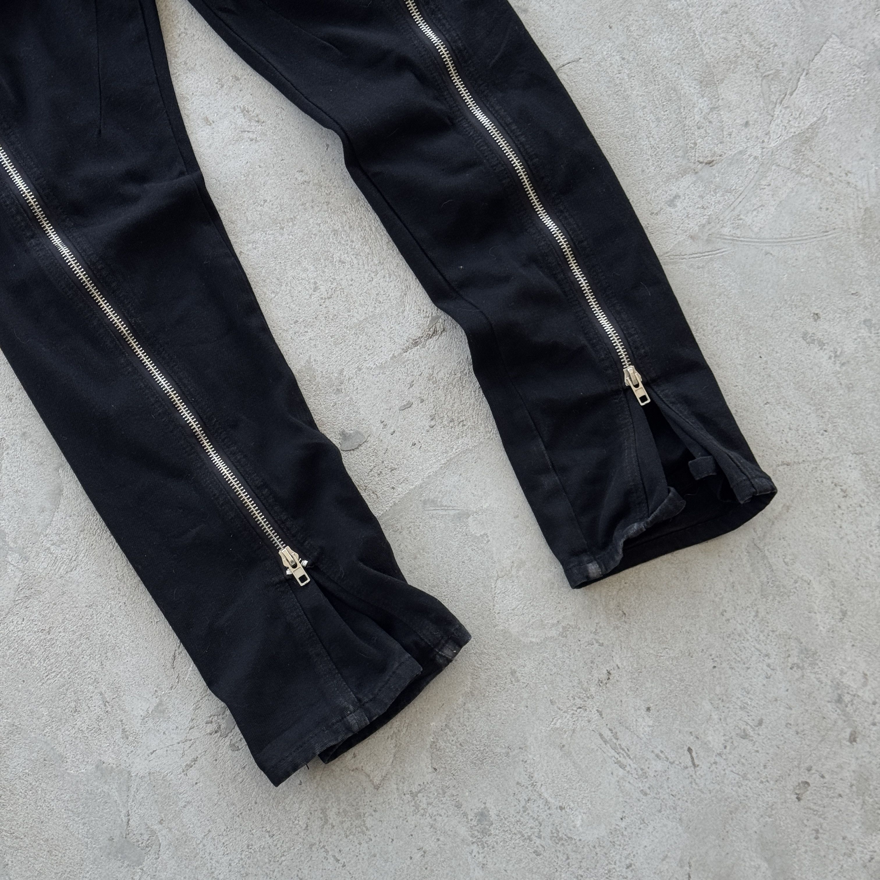 Vintage Miuko Creative Collection Black Side Zip Flare Denim Jeans Size US 33 - 8 Thumbnail