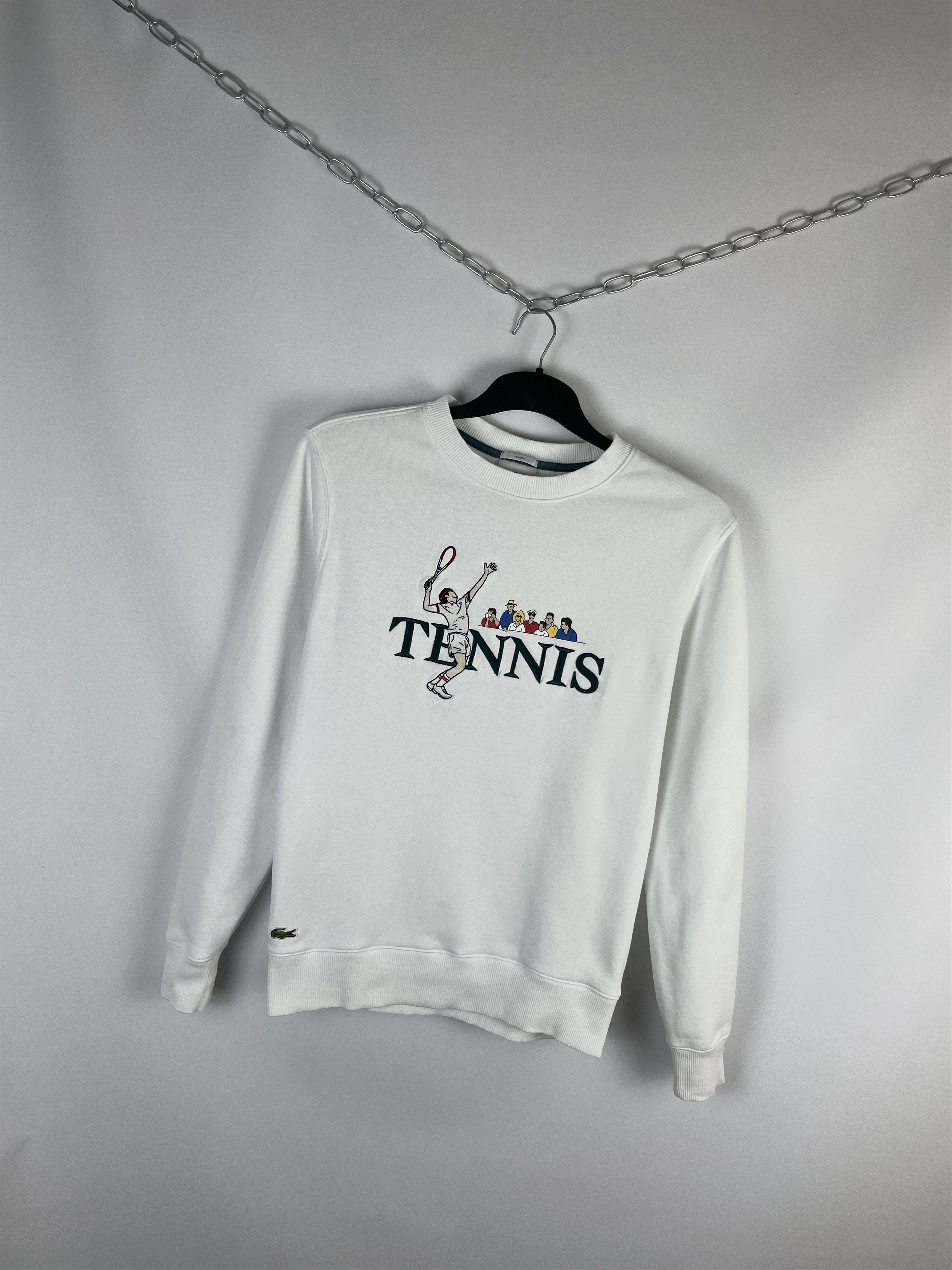 Lacoste Lacoste Tennis Vintage embroidered logo sweatshirt Size US M / EU 48-50 / 2 - 2 Thumbnail