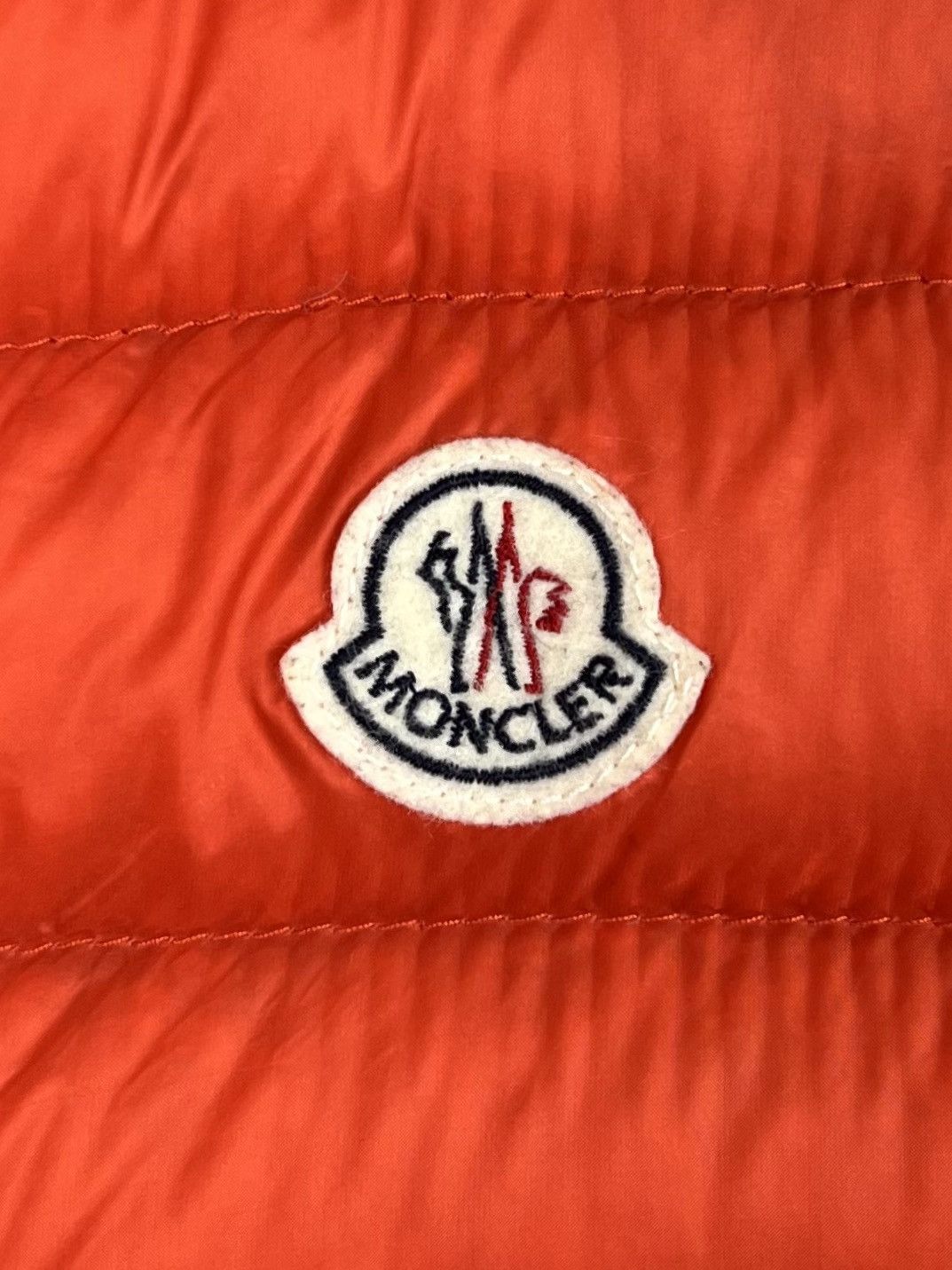 Moncler MONCLER Down Puffer Vest LIANE GILLET Patch Logo Red Wmn’s Size M / US 6-8 / IT 42-44 - 4 Thumbnail