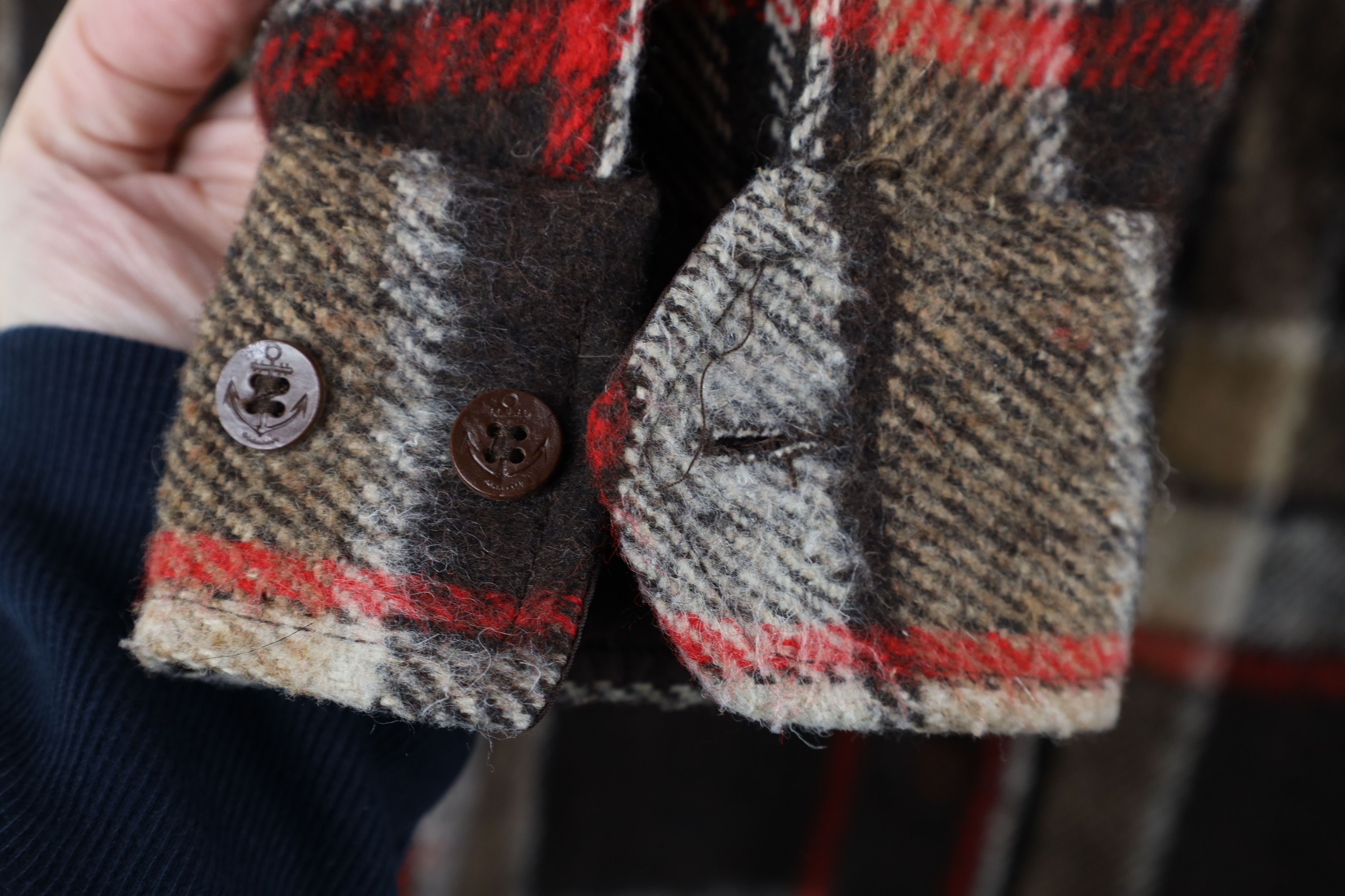 Vintage Vintage 70s 80s Streetwear CPO Shirt Jacket Jac Shirt Plaid Size US L / EU 52-54 / 3 - 4 Thumbnail