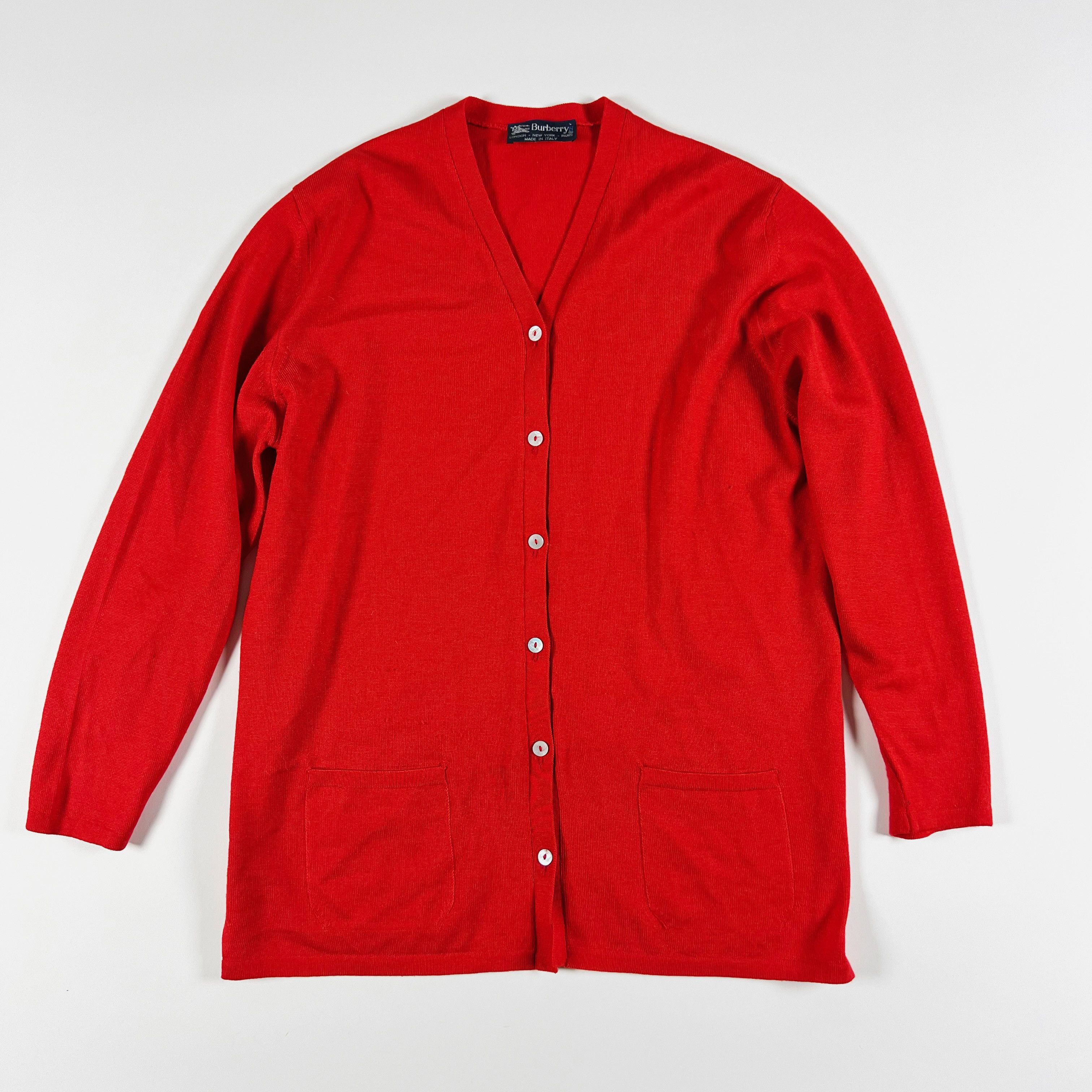 Burberry Burberry Made In Italy Wool Silk Cashmere V Size M / US 6-8 / IT 42-44 - 1 Thumbnail
