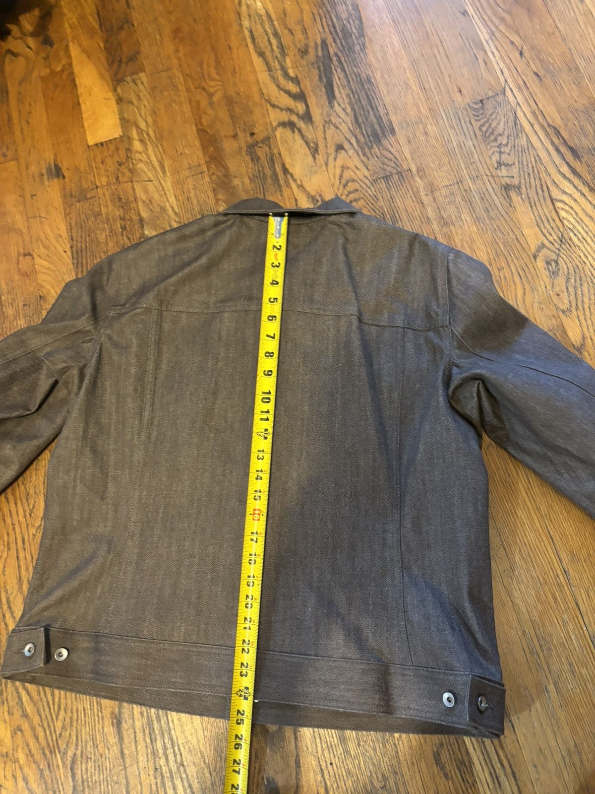 Rick Owens Drkshdw FW24 Raw Denim Trucker Jacket Dark Dust Size US L / EU 52-54 / 3 - 9 Thumbnail