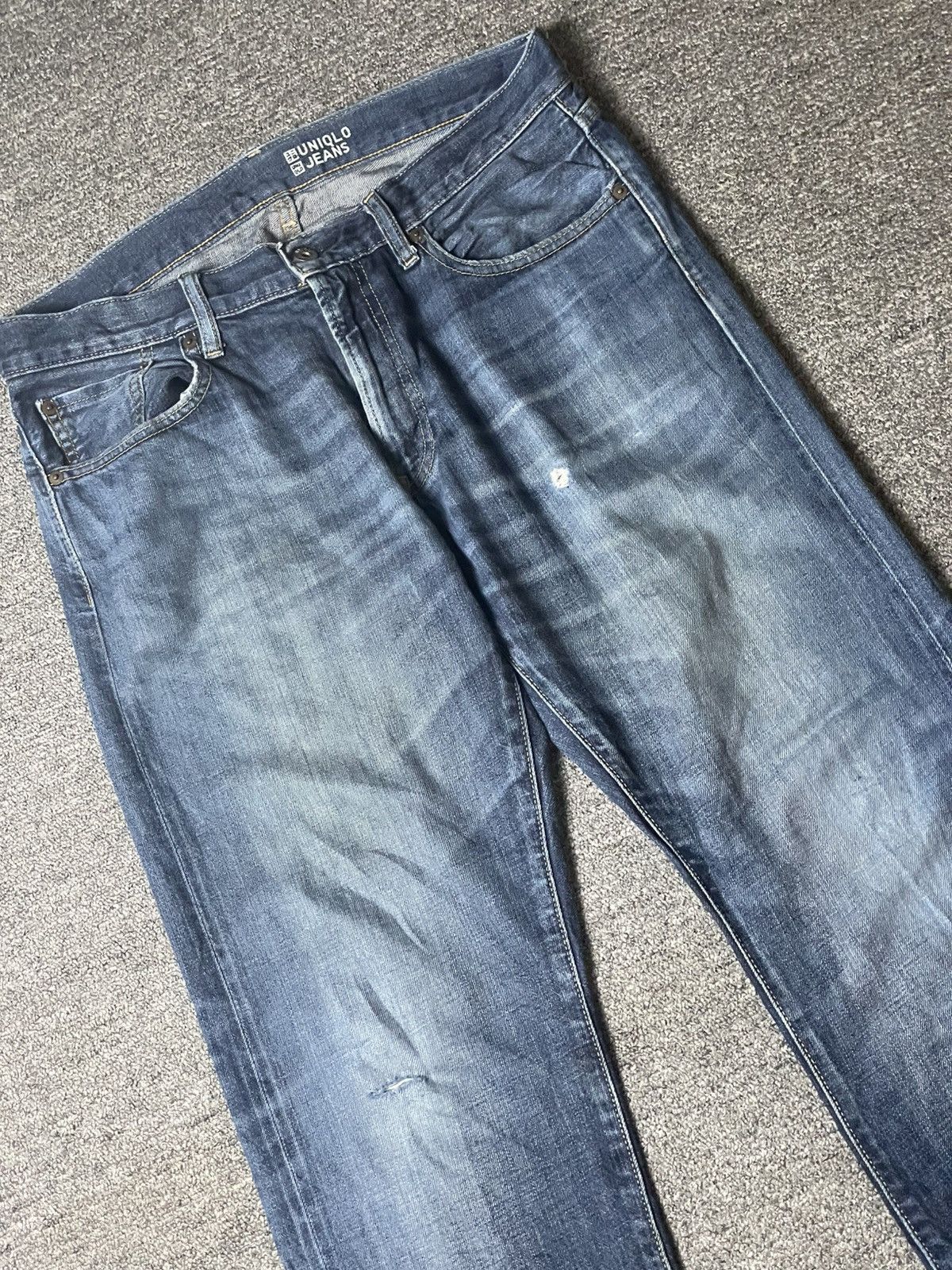 Japanese Brand × Uniqlo × Vintage UNIQLO JEANS Regular Fit Pants (111) Size US 35 - 3 Thumbnail