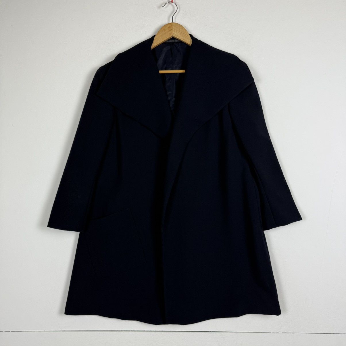 Yohji Yamamoto Yohji Yamamoto Navy Poncho Size US M / EU 48-50 / 2 - 1 Thumbnail