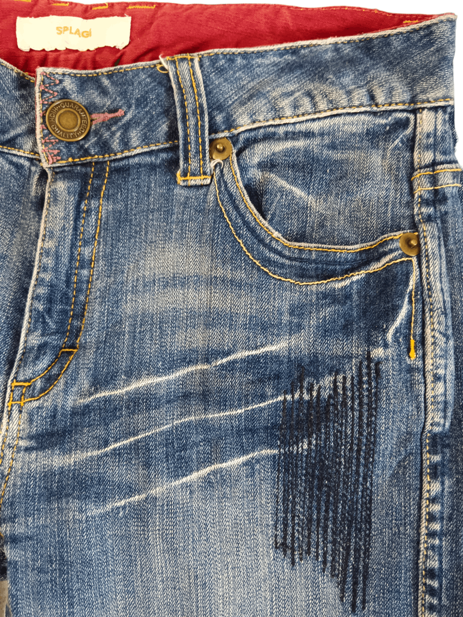 Le Grande Bleu (L.G.B.) FYE🔥SPLAGE Seditionaries Super Flare Punk Jeans Size US 30 / EU 46 - 10 Thumbnail