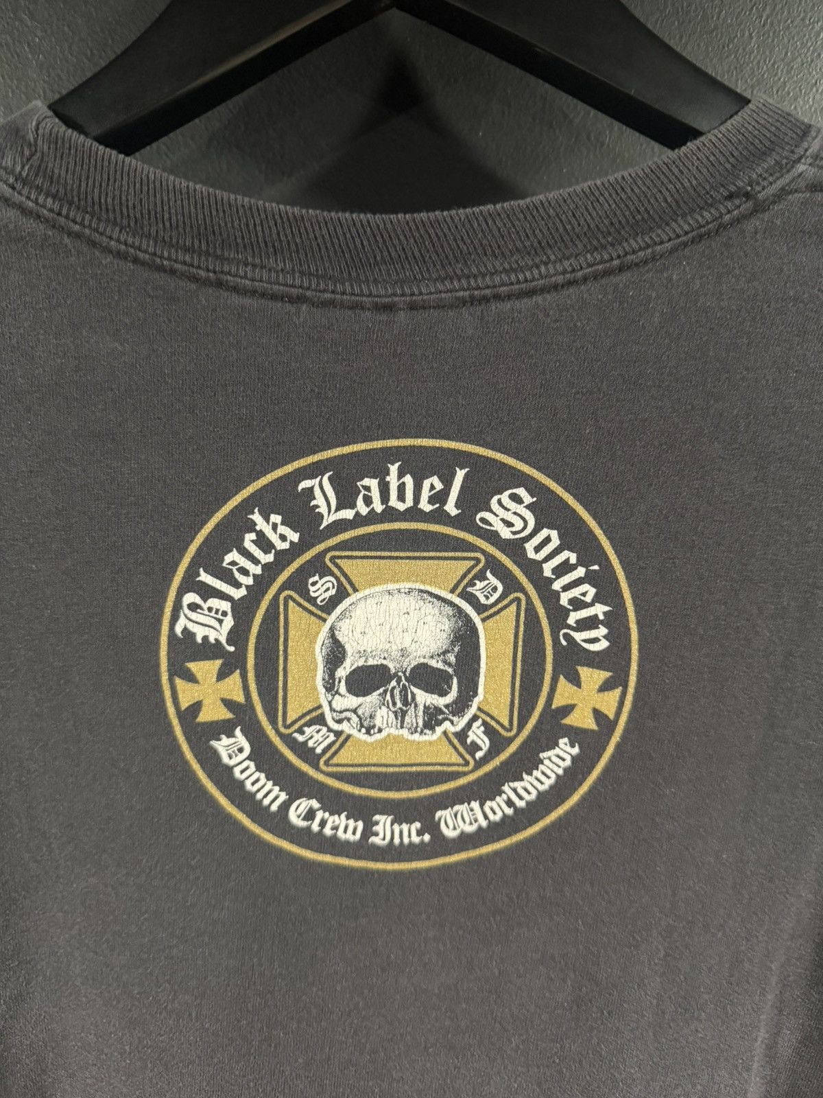 Band Tees 2009 Vintage Black Label Society Cropped Faded Band Tee M Size US M / EU 48-50 / 2 - 7 Thumbnail