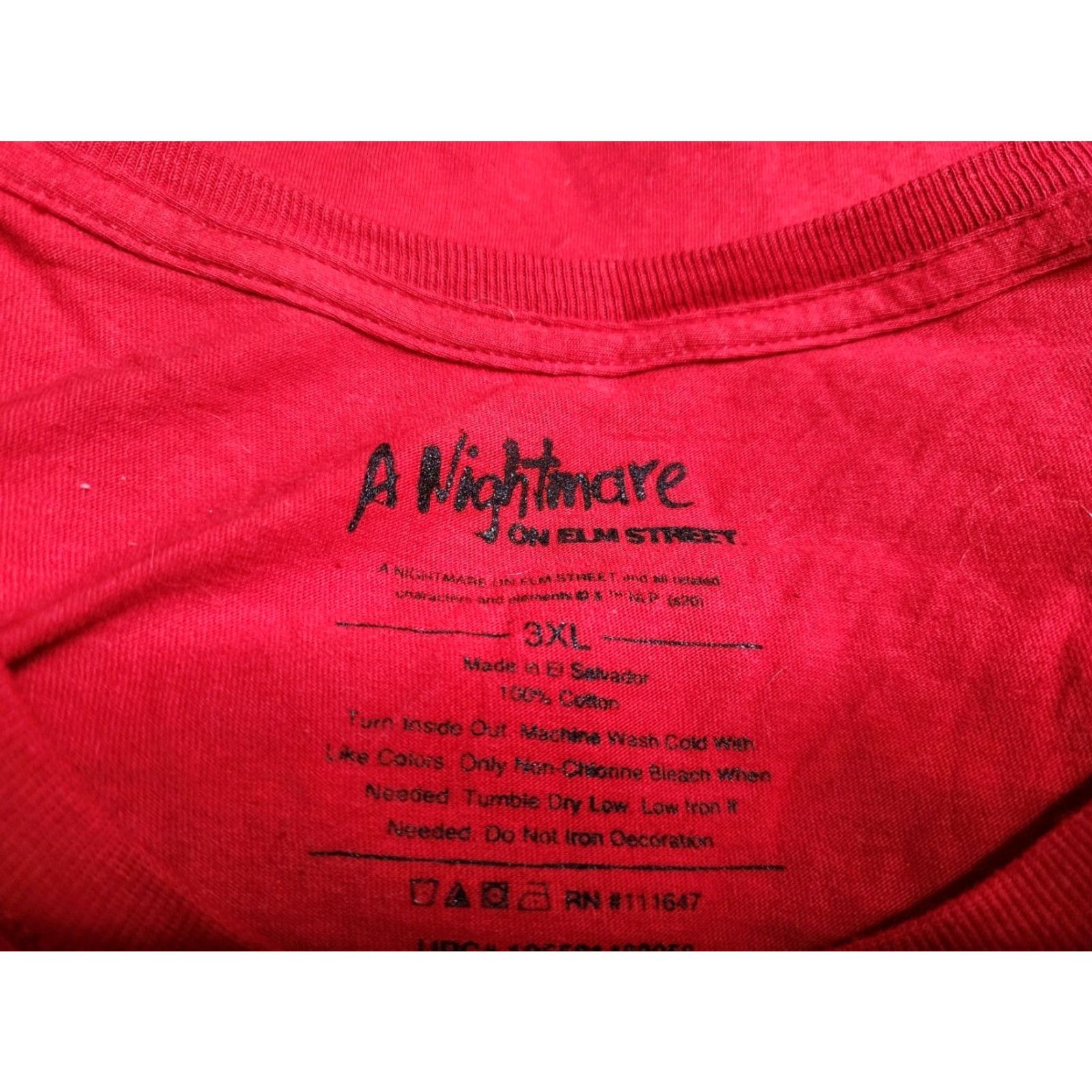 Vintage VINTAGE A Nightmare on Elm Street Freddy Krueger Welcome T Shirt Halloween Mens 3XL Red Shirt Mens 3XL Halloween Freddy Krueger T-Shirt Size US XXL / EU 58 / 5 - 4 Thumbnail