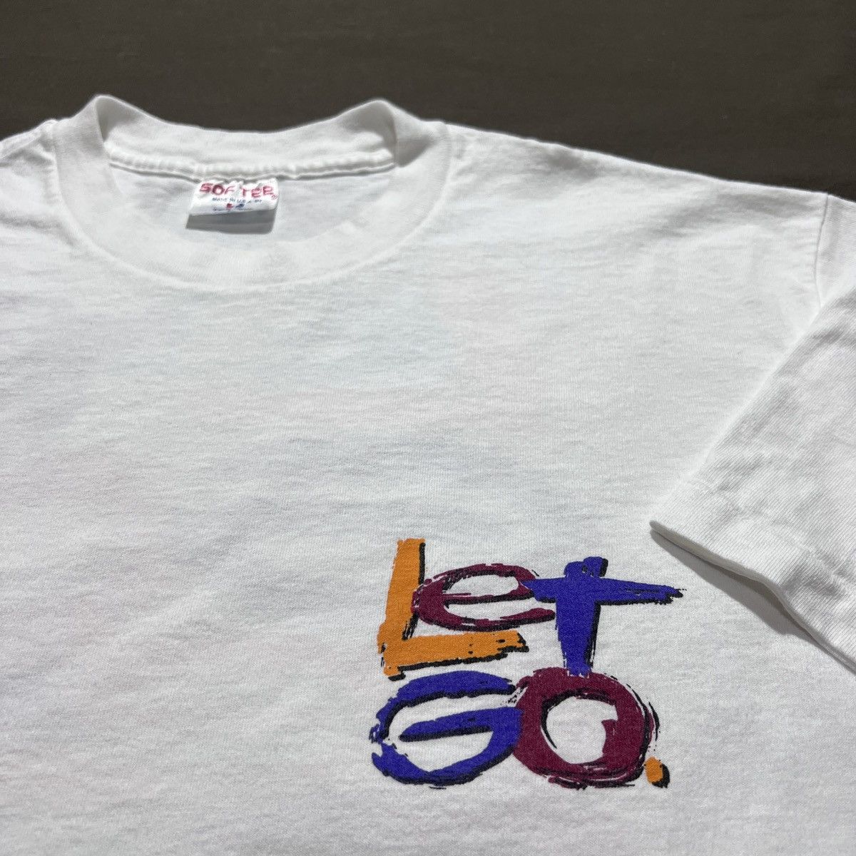 Vintage Vintage 90s Let Go Let God Bible Holy God Jesus Promo Tee Size US L / EU 52-54 / 3 - 6 Thumbnail