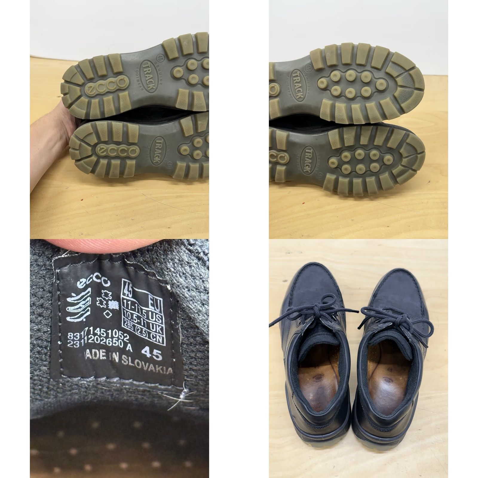 専用ページ トラック ECCO Track 25 Low Gortex Black Athletic Sneaker Men Size 11-11.5