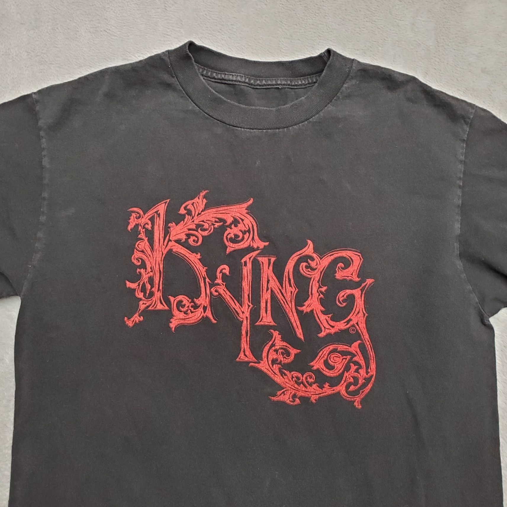 Vintage Kyng Mens XS Black Short Sleeve Concert Band TEE Shirt Size US XS / EU 42 / 0 - 8 Thumbnail