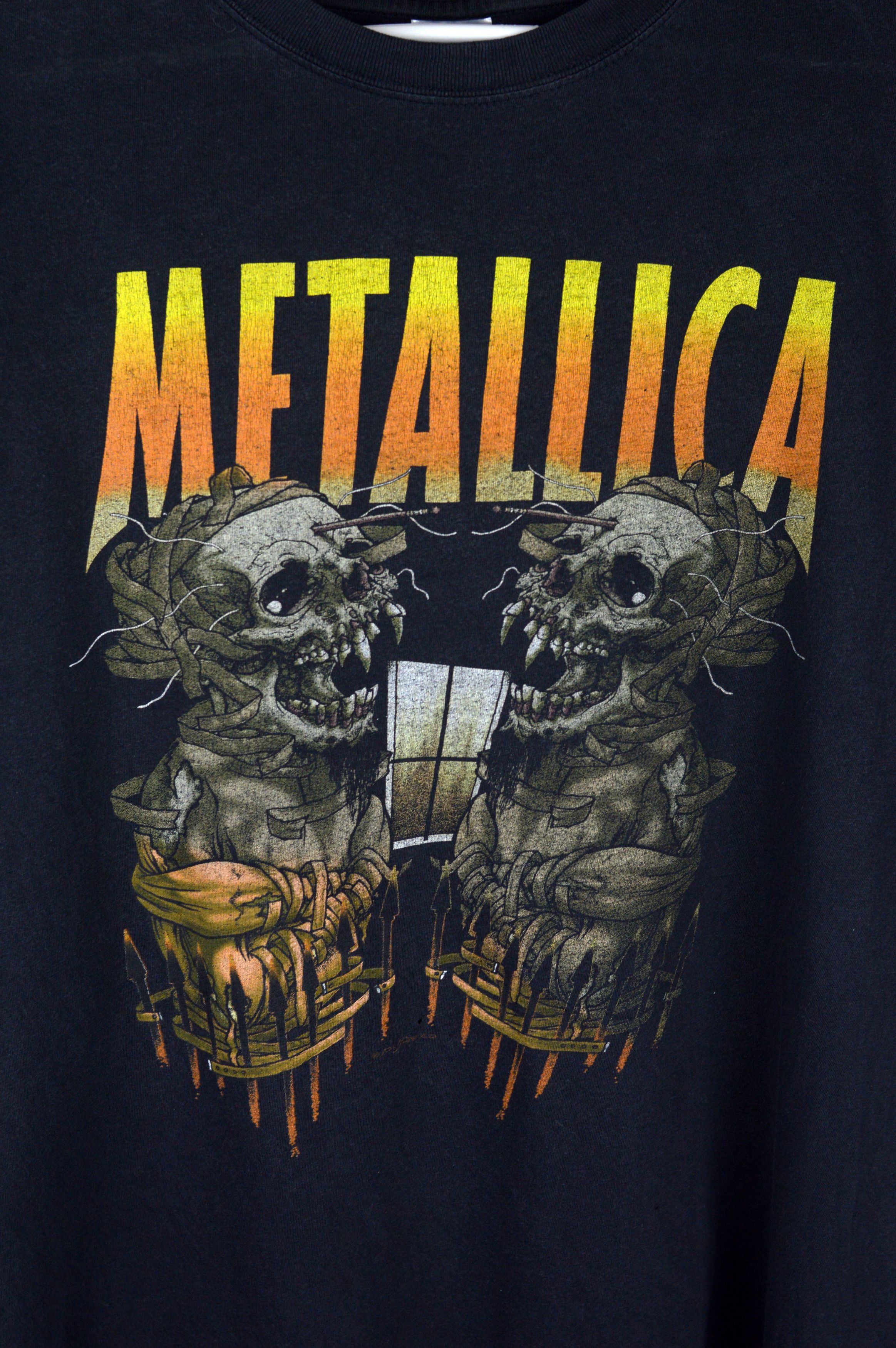 Metallica × Vintage Vintage Metallica Pushead USA Tour 2000 t shirt Size US XL / EU 56 / 4 - 3 Thumbnail