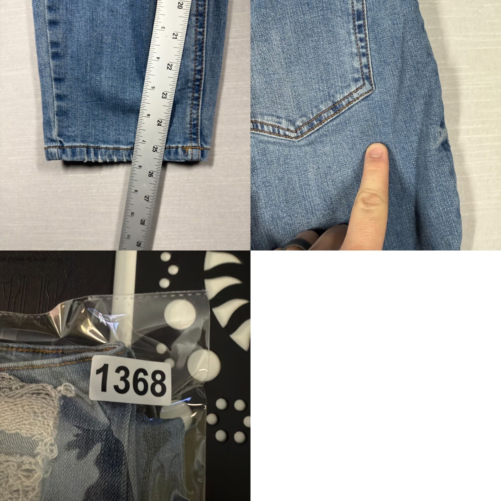 Vintage Wild Fable Jeans Womens 6 Blue Straight Leg Medium Washed Distressed Ripped Mom Jeans 90s Grunge Womens Size 28" / US 6 / IT 42 - 9 Thumbnail