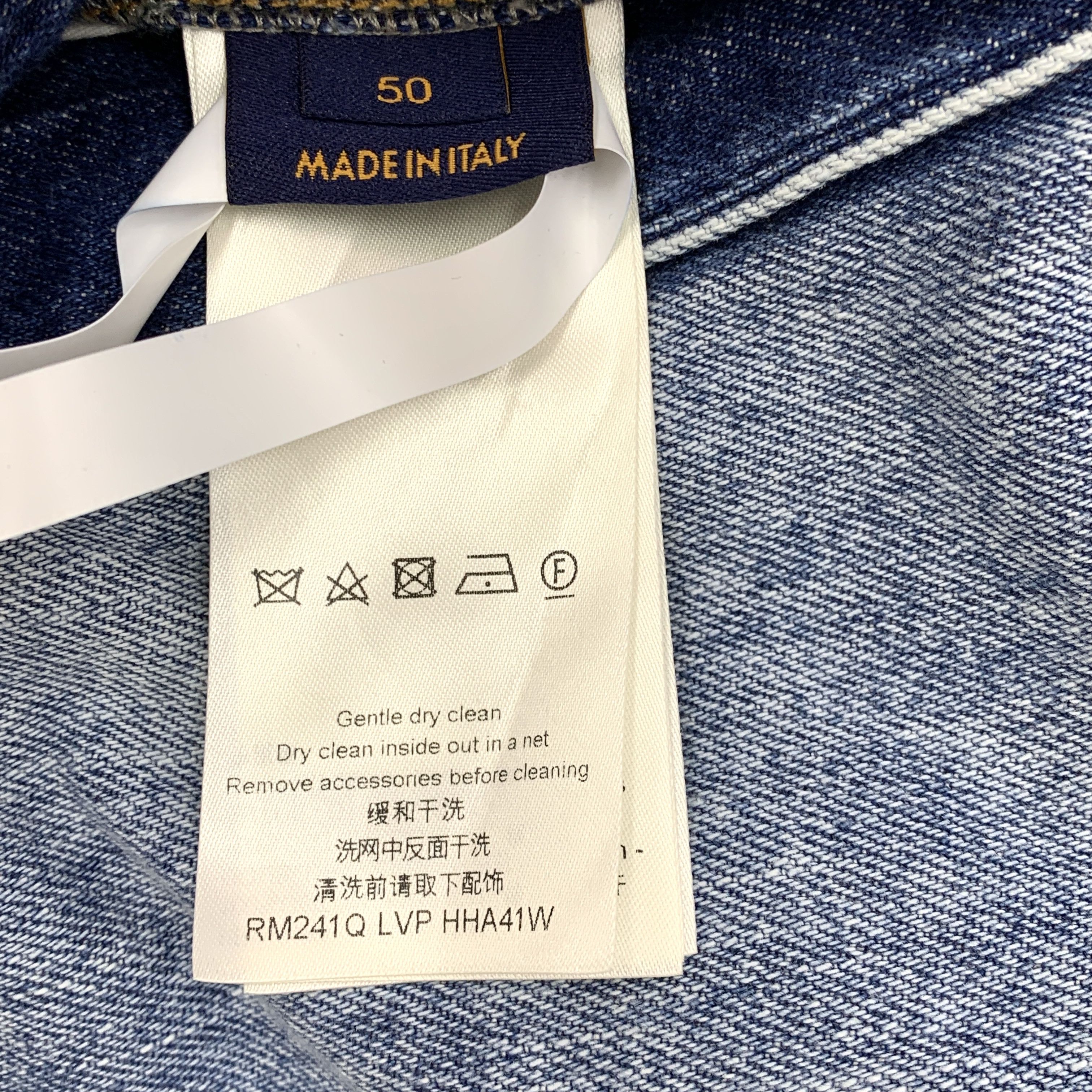 Louis Vuitton Louis Vuitton Washed Denim Jacket Blue 2024 (Size L) Size L / US 10 / IT 46 - 3 Thumbnail