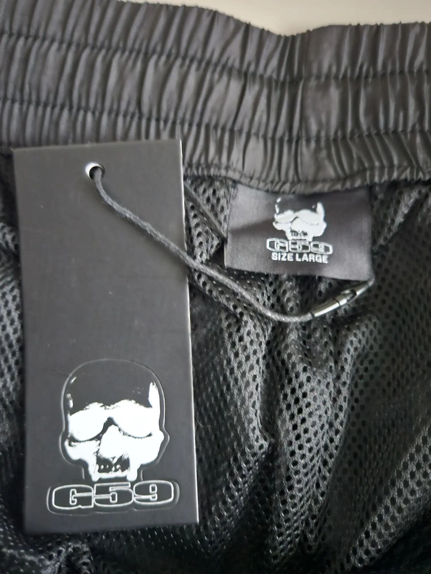 G59 Records G59 NOT BIG ON SPORTS TRACK PANTS (BLACK) LARGE Size US 32 / EU 48 - 3 Thumbnail