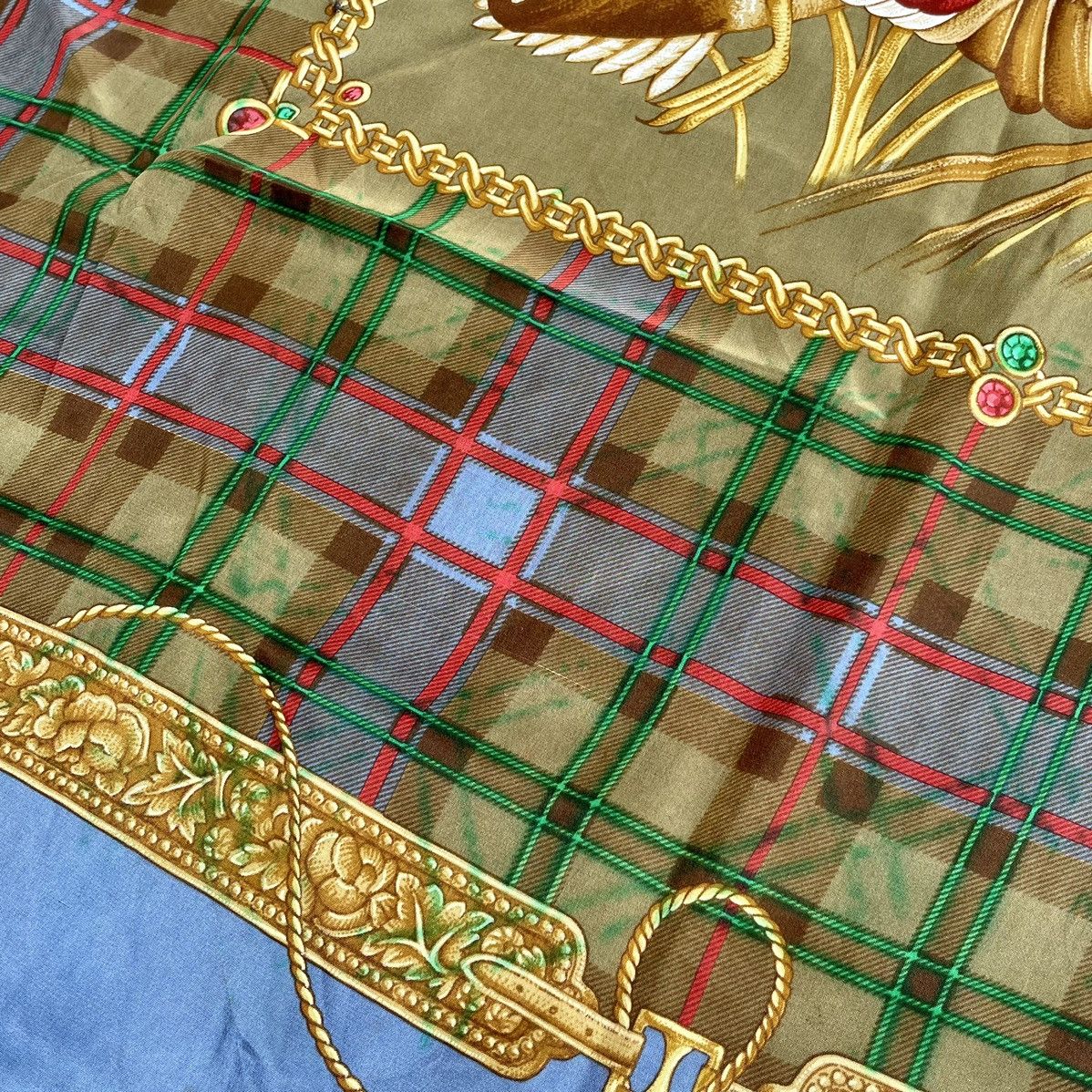 Designer × La Milano " i santi" Milano Silk Scarf Size ONE SIZE - 7 Thumbnail