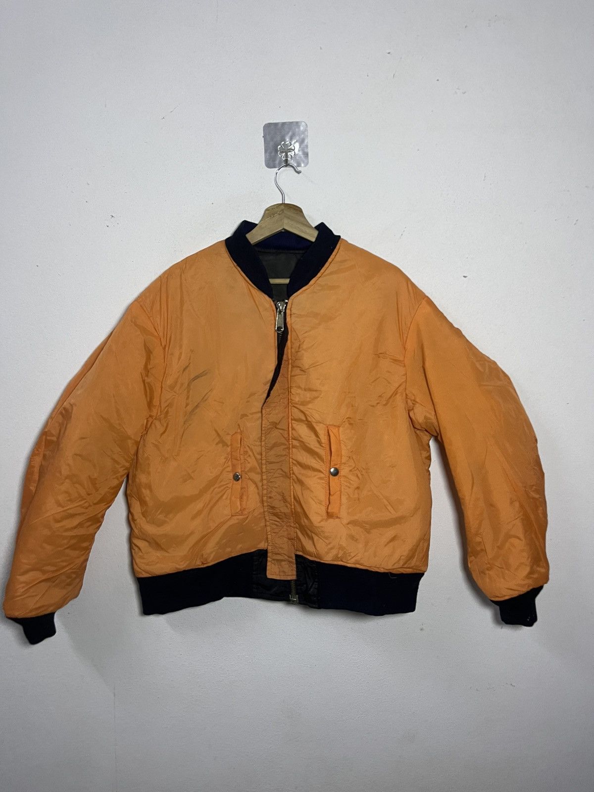 Vintage Vintage MA-1 flight Riversible Bomber Jacket Size US L / EU 52-54 / 3 - 7 Thumbnail