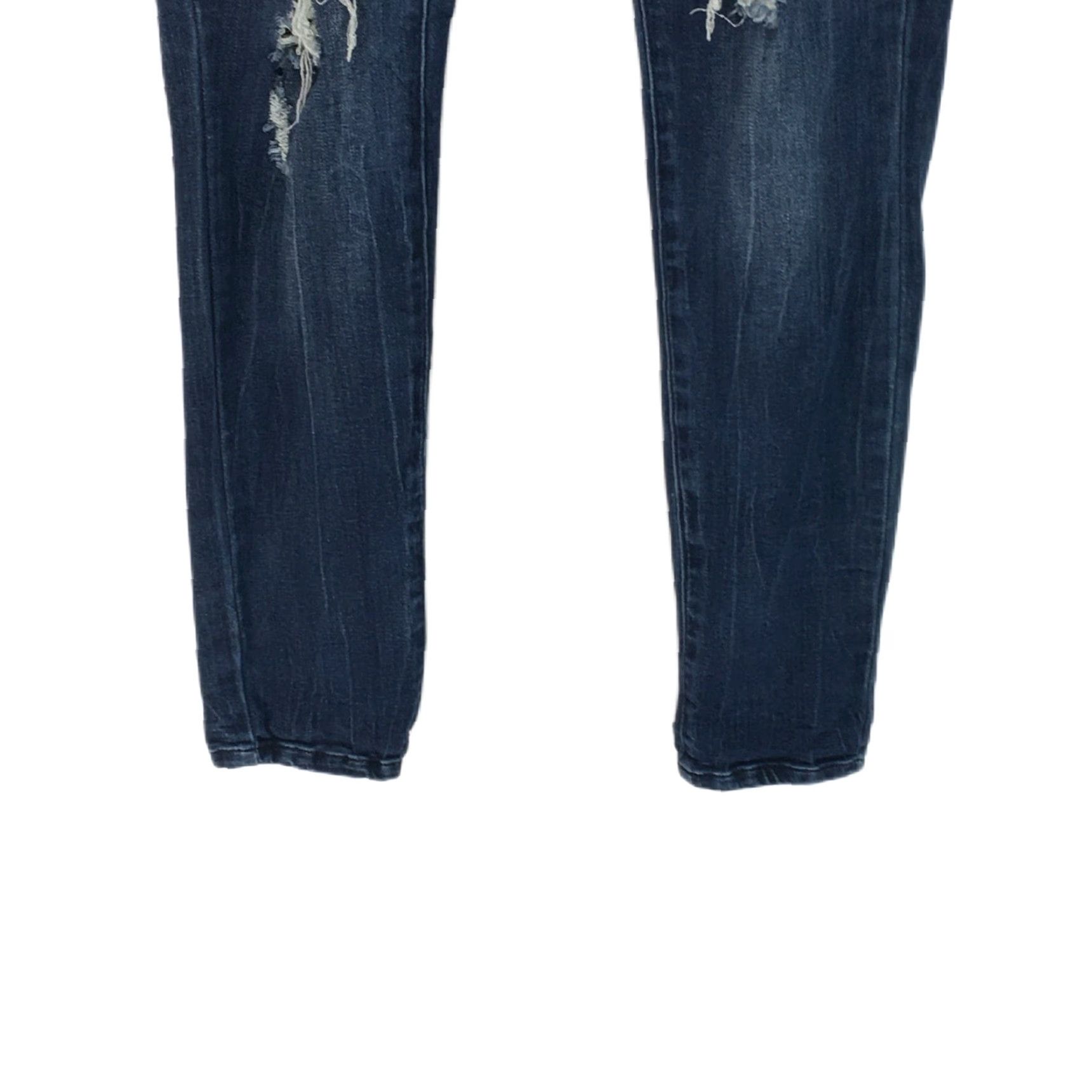 Vintage Refuge Jeans Women Distressed Regular Fit Flat Front Straight Leg Blue Size 8 32" Waist 30" Inseam Size 30" / US 8 / IT 44 - 7 Thumbnail