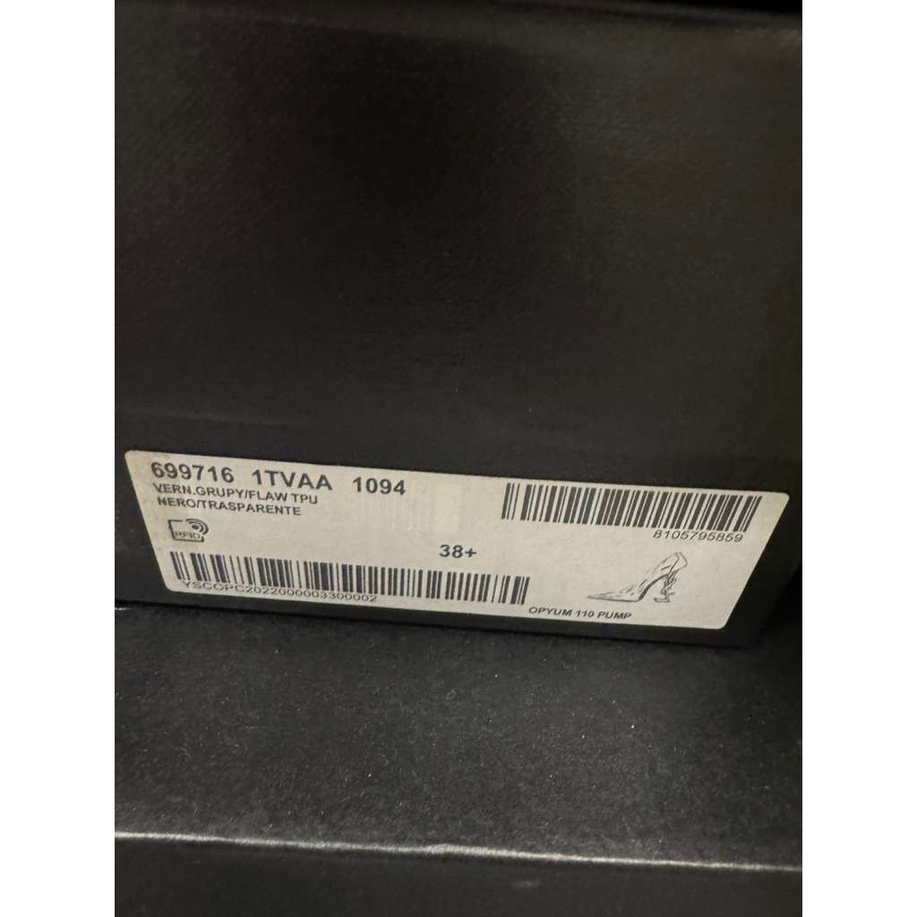Saint Laurent Paris o1rshd1 Opyum 110 Pump in Nero/Transparent 38.5 Size US 8.5 / IT 38.5 - 10 Thumbnail