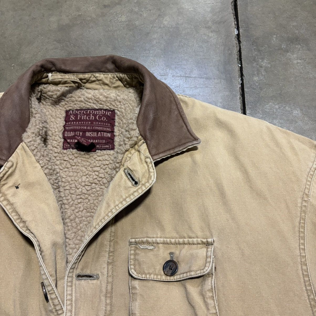 Abercrombie & Fitch Vintage Abercrombie Fitch Chore Coat Sherpa Lined Barn 90s Size US L / EU 52-54 / 3 - 14 Thumbnail