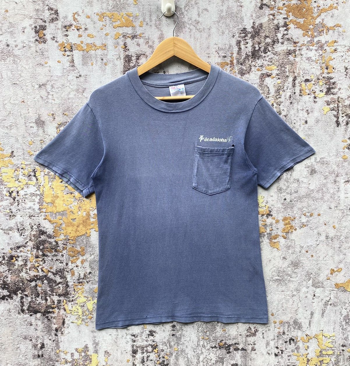Grateful Dead Rare!Vintage 90s Grateful Dead Deadaloha Band Tee Distressed Size US S / EU 44-46 / 1 - 2 Thumbnail