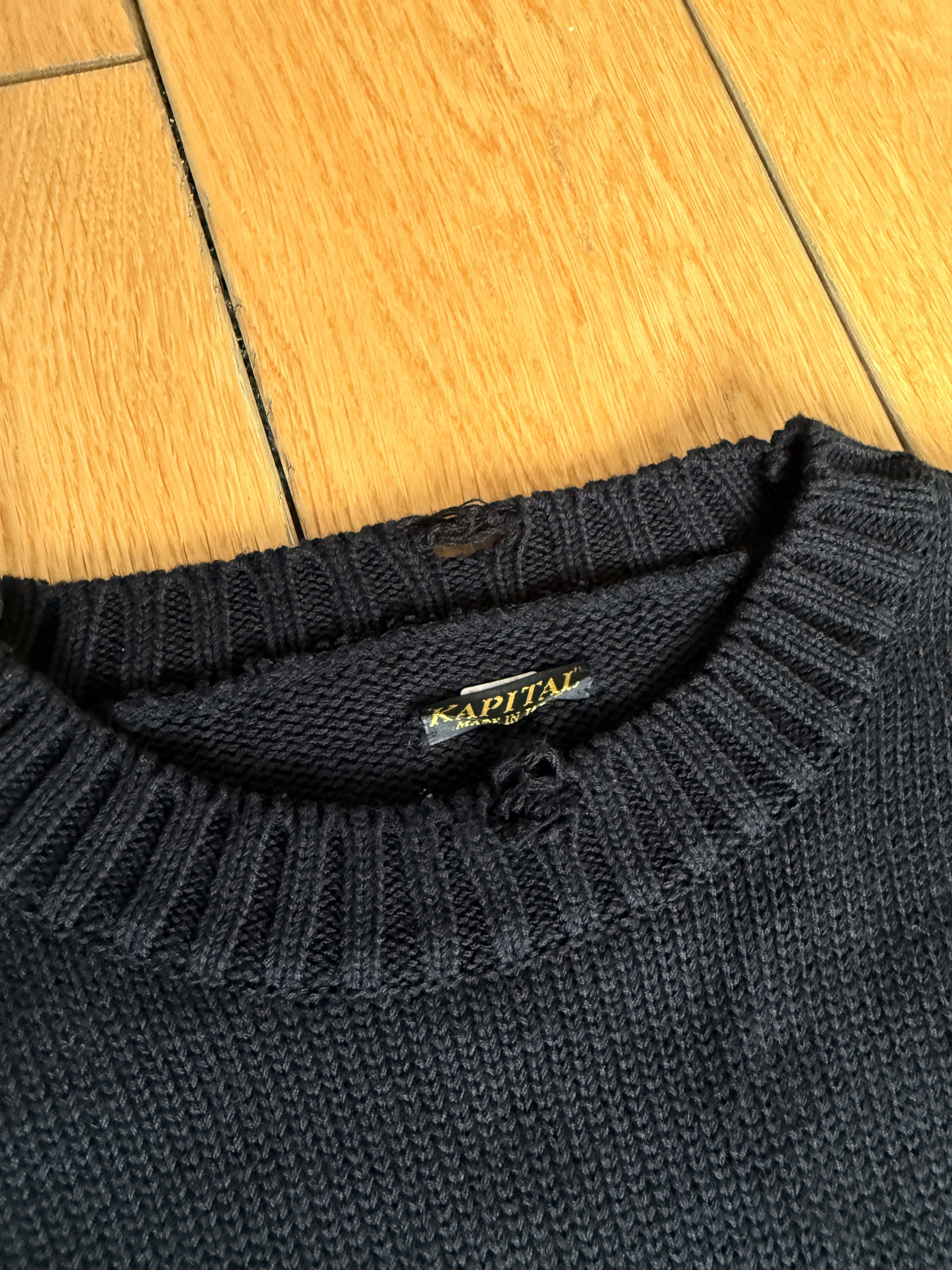 Kapital Kapital 5G cotton Knit Hippie Sleeve Crewneck Size US L / EU 52-54 / 3 - 2 Thumbnail
