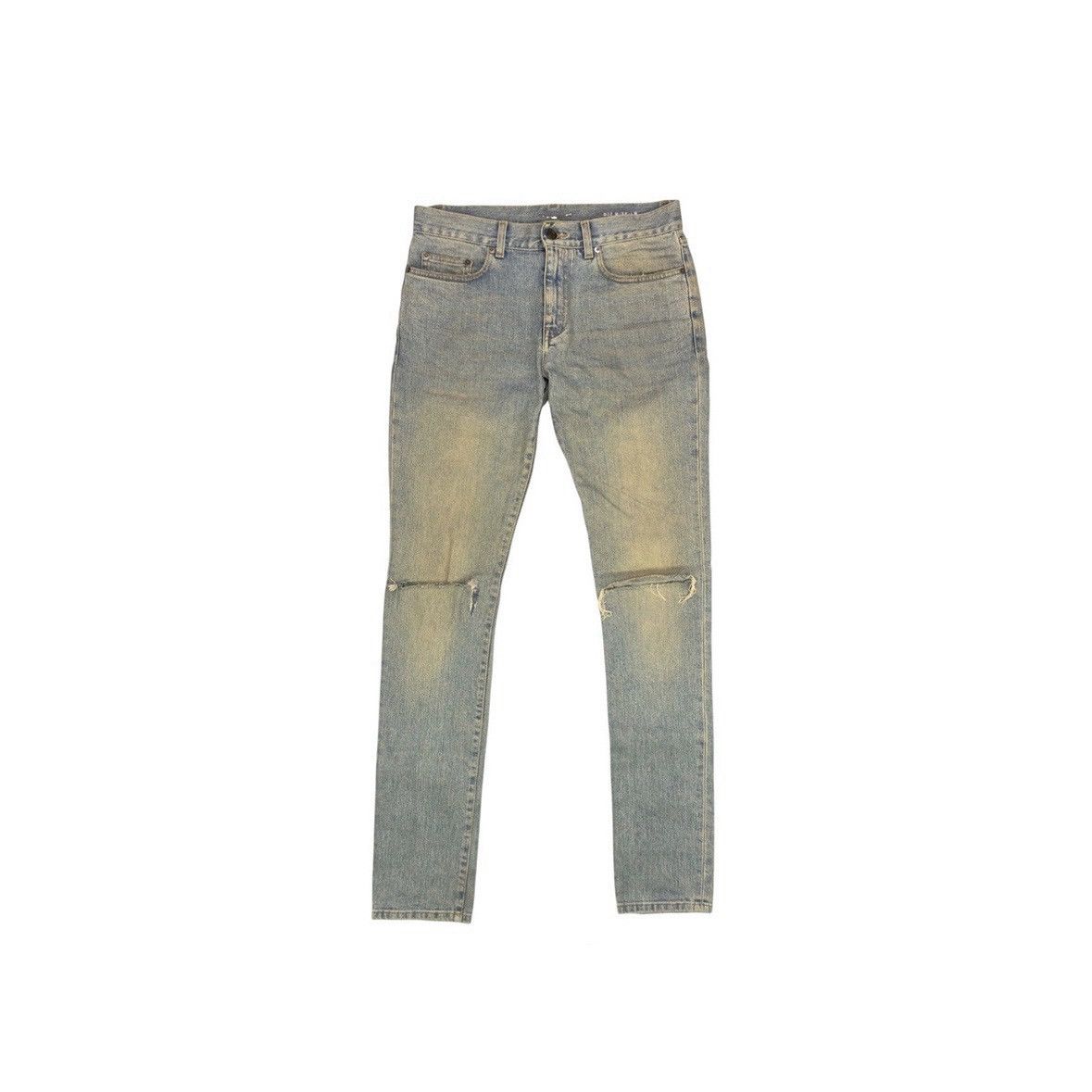Saint Laurent Paris SAINT LAURENT PARIS SS16 KNEE SLIT DENIM Size US 30 / EU 46 - 1 Thumbnail