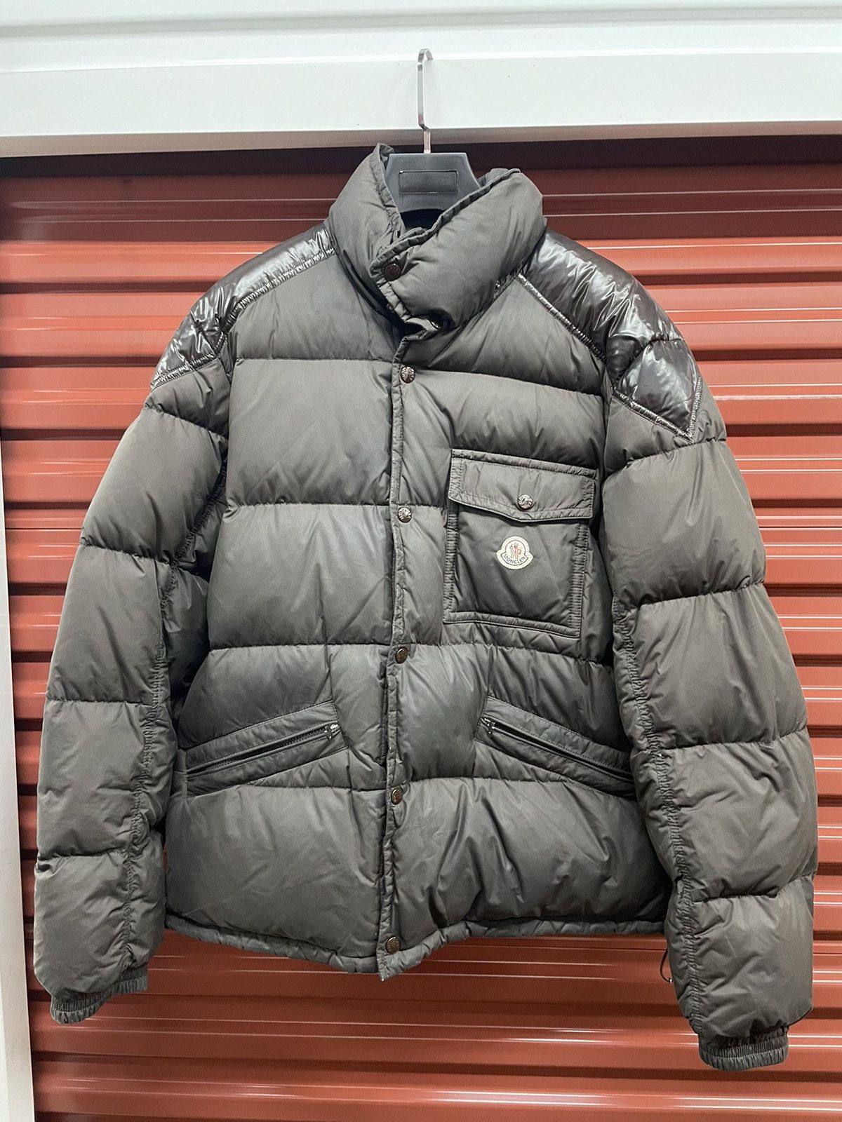 image of Vintage Moncler Down Puffer Jacket in Brown, Men's (Size XL)