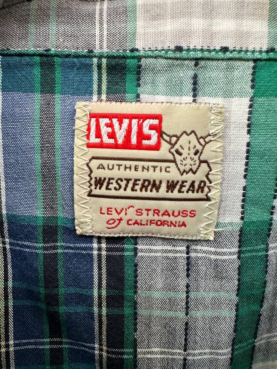 Levi's × Vintage Super Rare 1950s Vintage LEVI’S Long Sleeve Shirt Plaid Size US XL / EU 56 / 4 - 11 Thumbnail