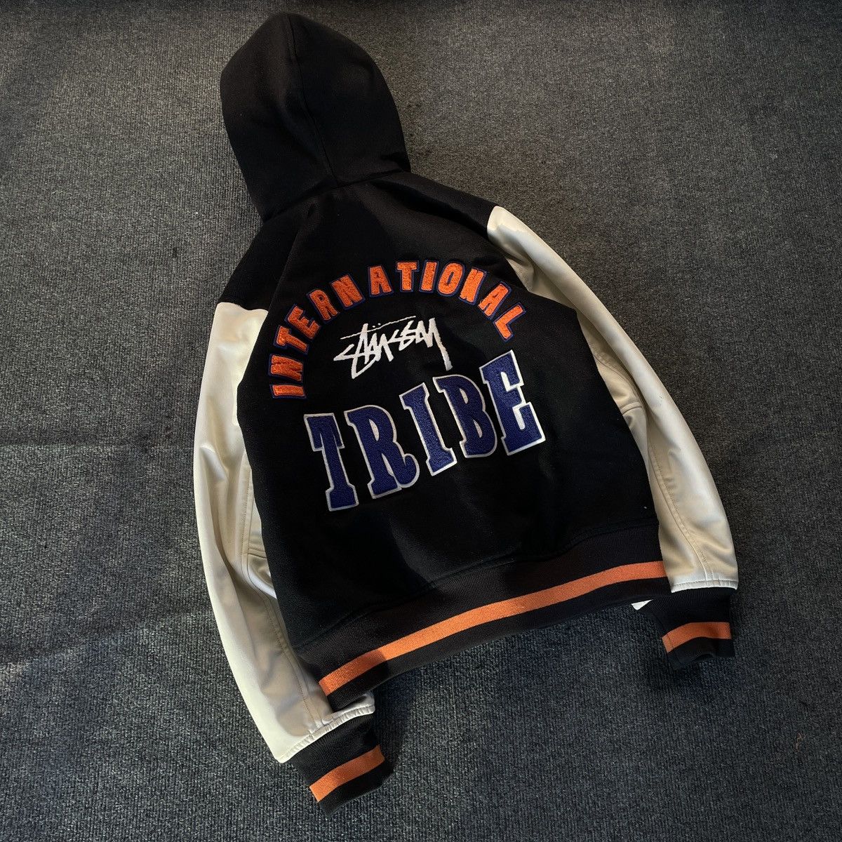 ジャケット・アウター STUSSY TRIBE medium International Stüssy Tribe Varsity Jacket made for Hiroshi