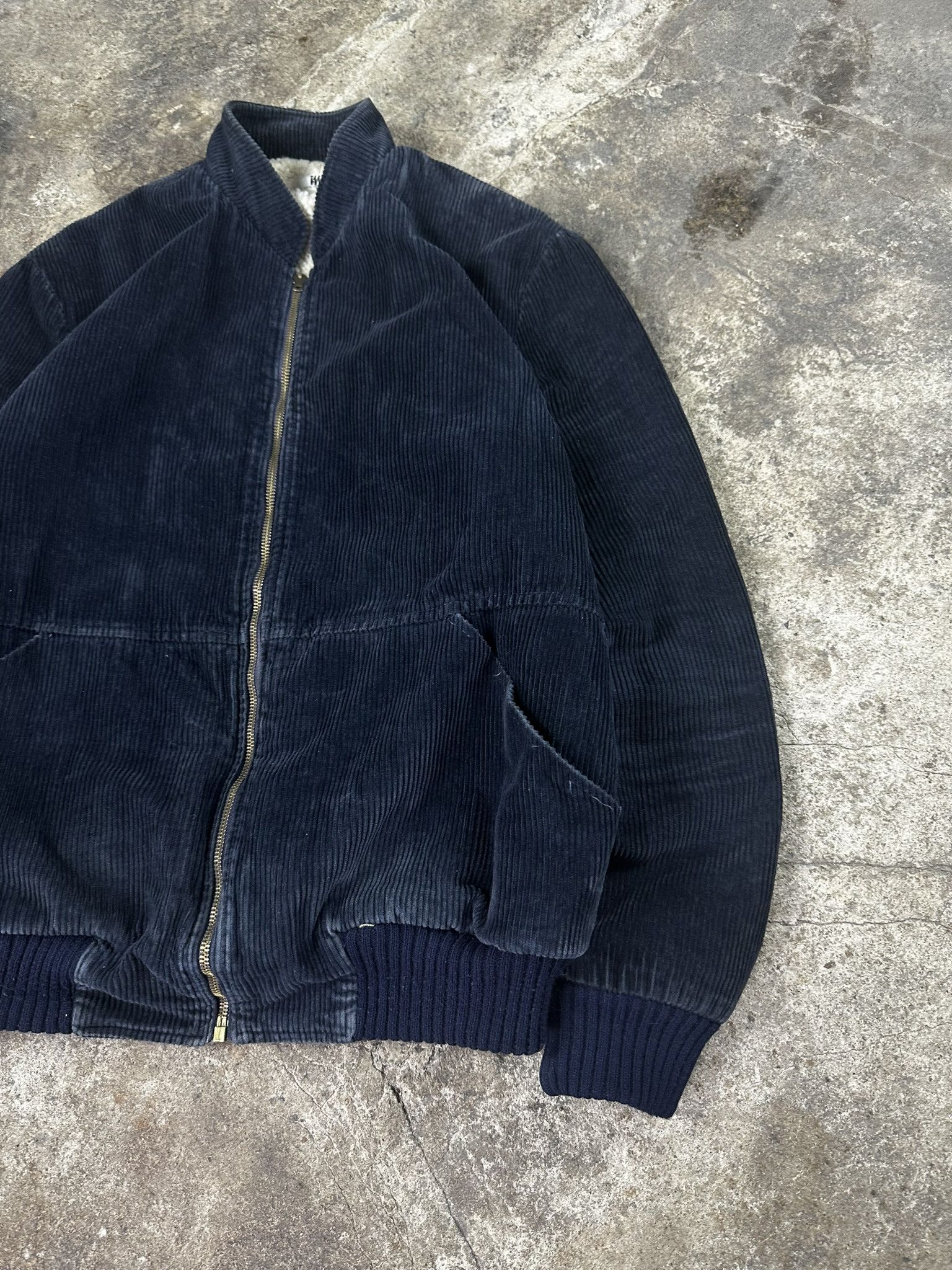 Issey Miyake 80s 90s Issey Miyake Corduroy Vintage Bomber Jacket Size US L / EU 52-54 / 3 - 3 Thumbnail