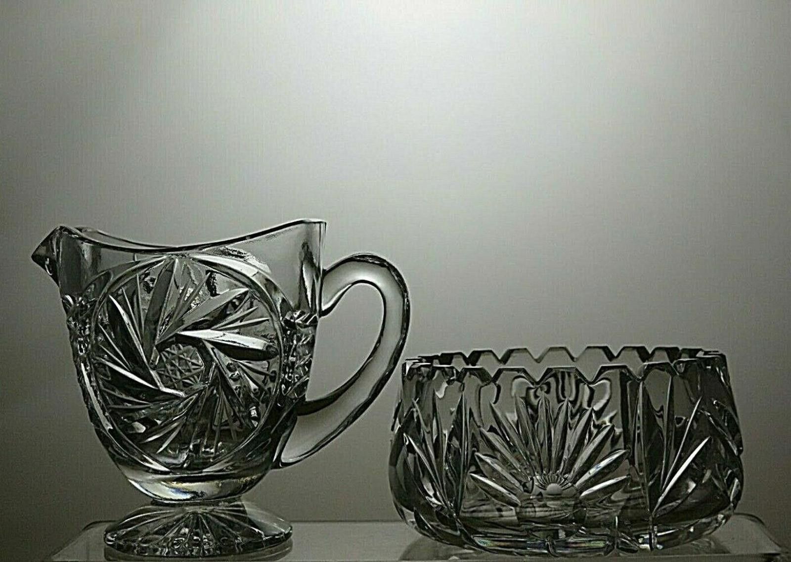 Other Lead Crystal Cut Glass Cream Jug And Sugar Bowl Size ONE SIZE - 3 Thumbnail