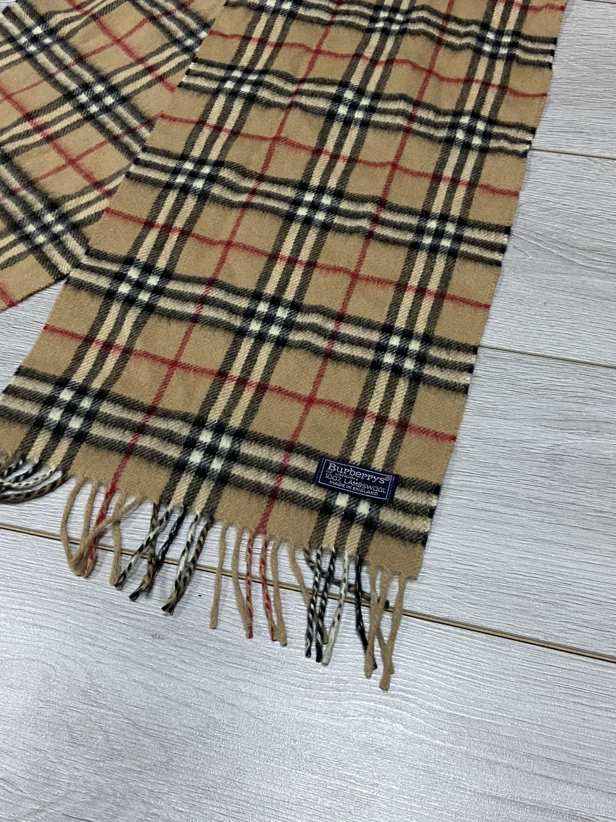 Burberry × Vintage Burberry Nova check vintage wool scarf Size ONE SIZE - 2 Thumbnail