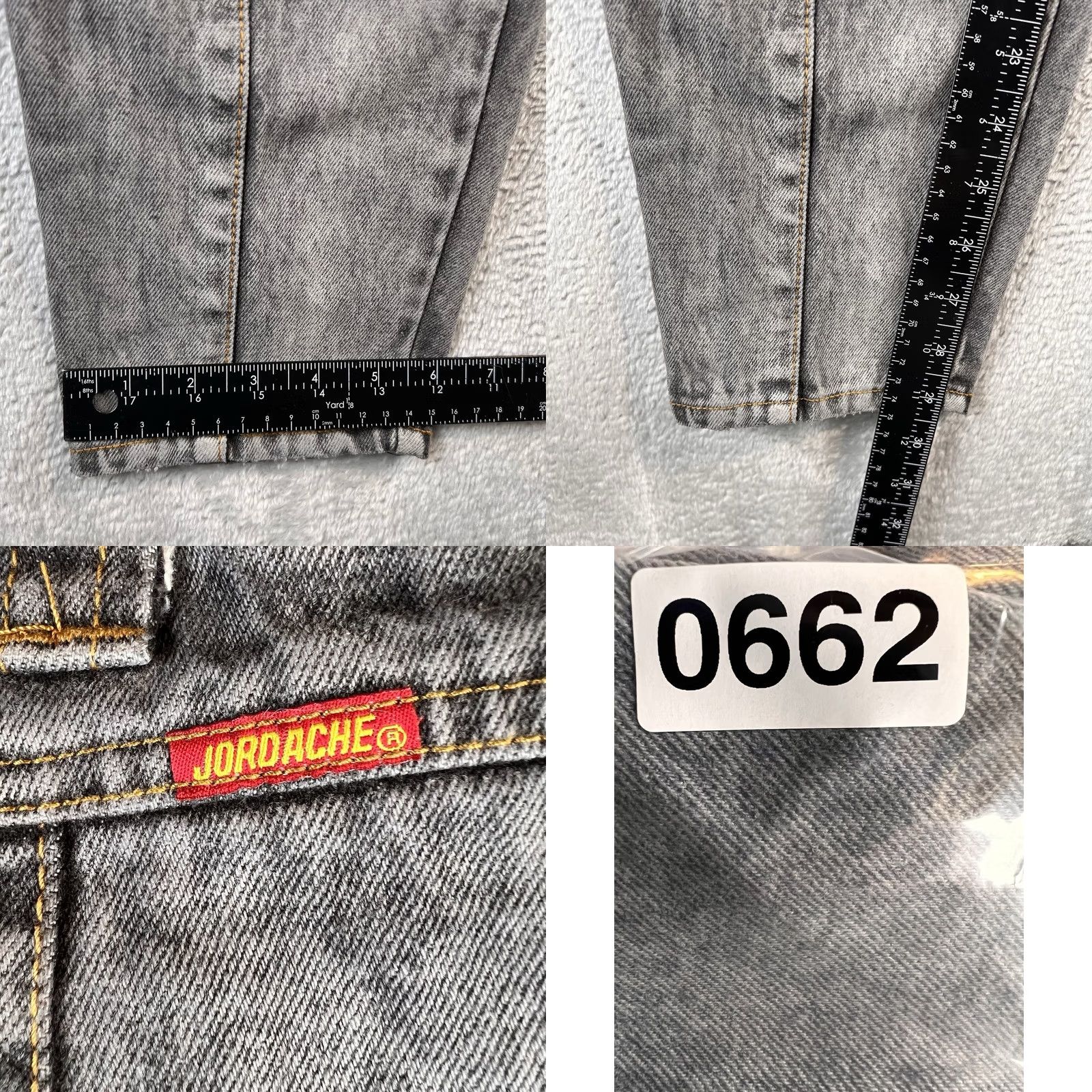 Jordache VINTAGE Jordache Jeans Womens 12 Black Acid Wash High Waisted Paneled City Jeans Womens Size 12 Regular Black Acid Wash 80s Tapered City Mens/Womens Size 34" / US 12 / IT 48 - 8 Thumbnail