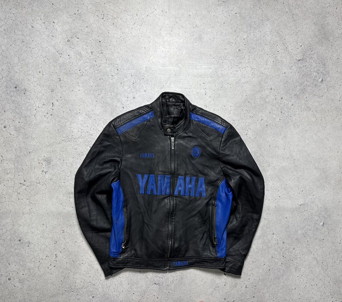 Yamaha Yamaha Leather Moto Jacket Big Logo Rare Bike Size US M / EU 48-50 / 2 - 1 Thumbnail