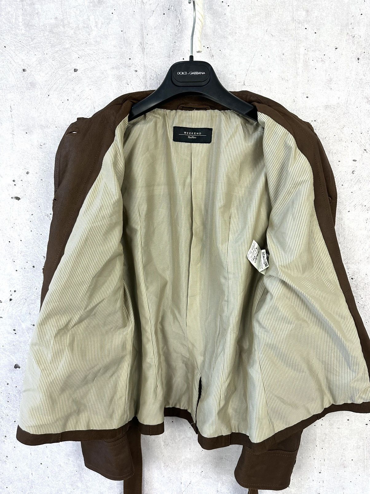 Weekend Max Mara Max Mara Weekend Brown Leather Buttons Jacket With Belt Size M / US 6-8 / IT 42-44 - 13 Thumbnail