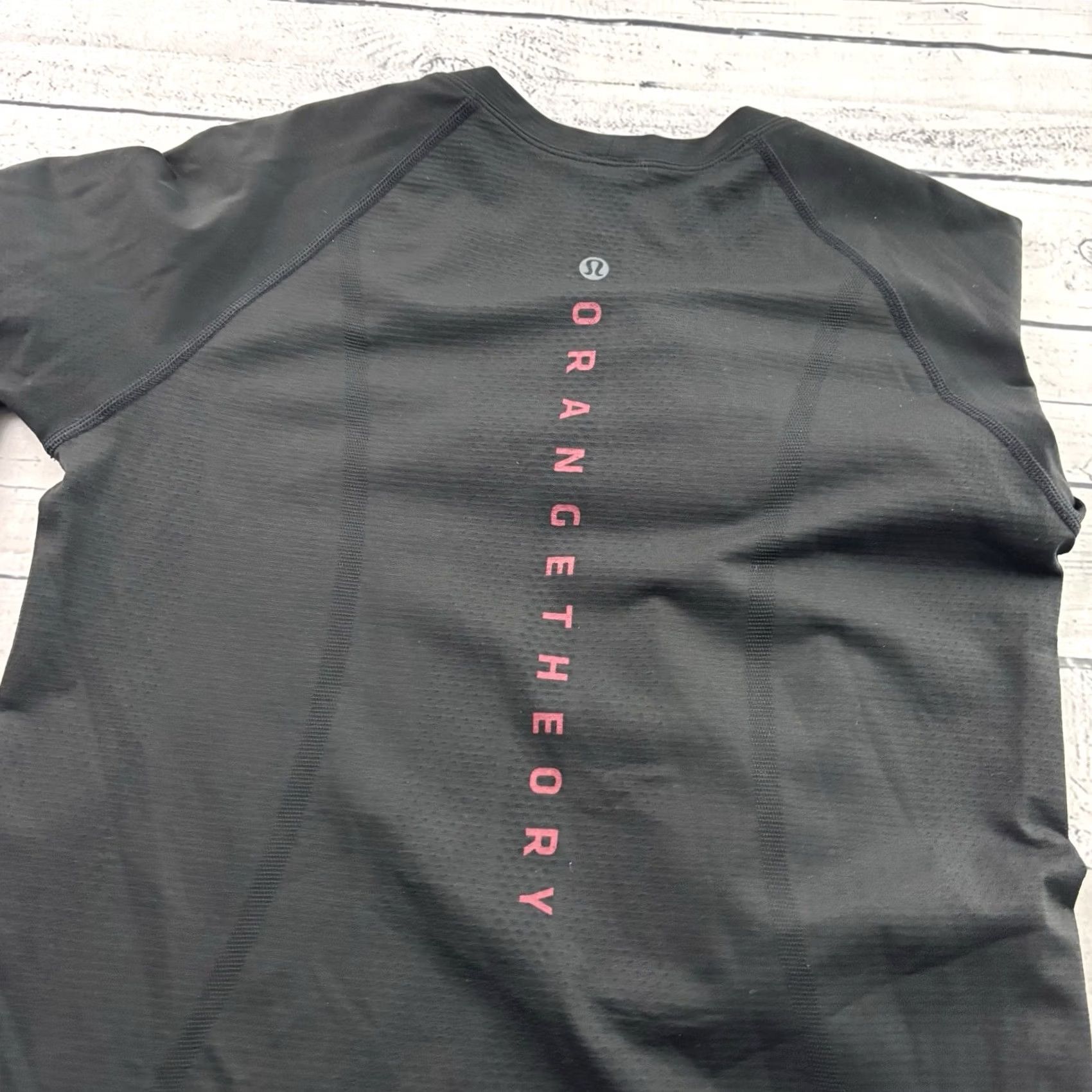 Lululemon Lululemon Swiftly Tech Long Sleeve Athletic Top Women's 8 Black Orange Theory Swiftly Tech Shirt Womens 8 Black Size M / US 6-8 / IT 42-44 - 6 Thumbnail