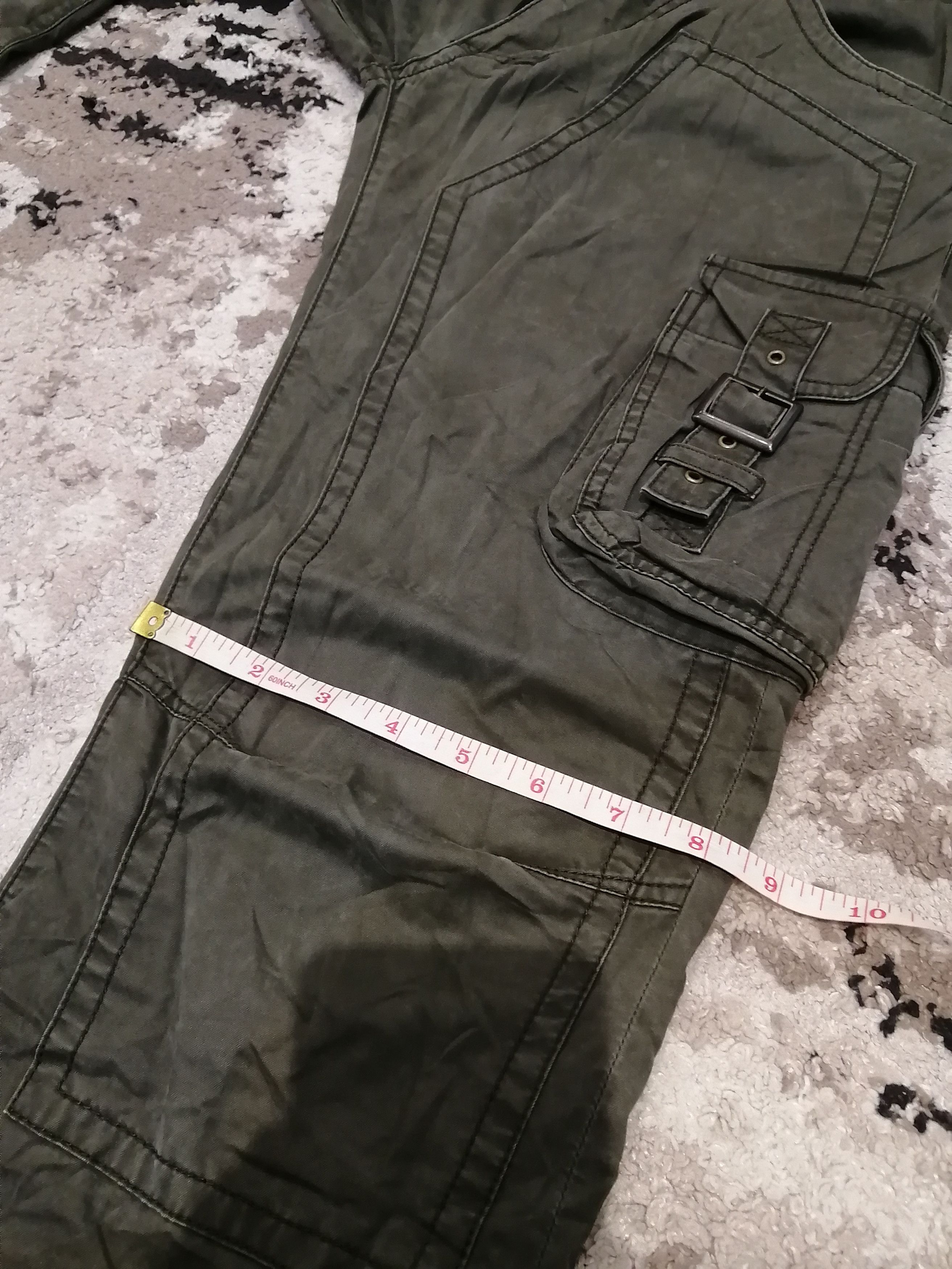 Michel Klein Vintage Michel Klein Double Knee Flared Tactical Pants Size US 31 - 10 Thumbnail