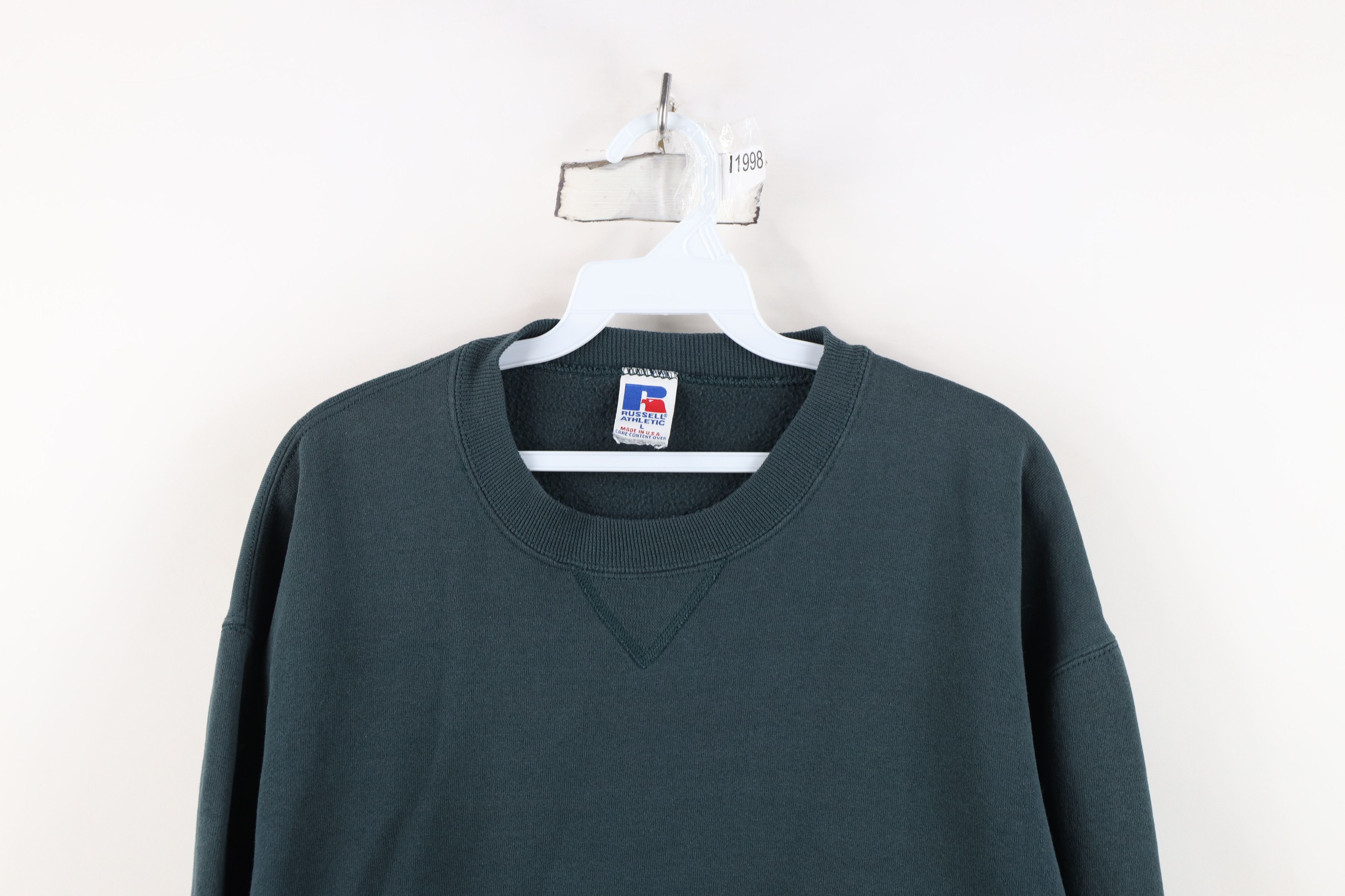 Russell Athletic Vintage 90s Russell Athletic Crewneck Sweatshirt Green USA Size US L / EU 52-54 / 3 - 2 Thumbnail