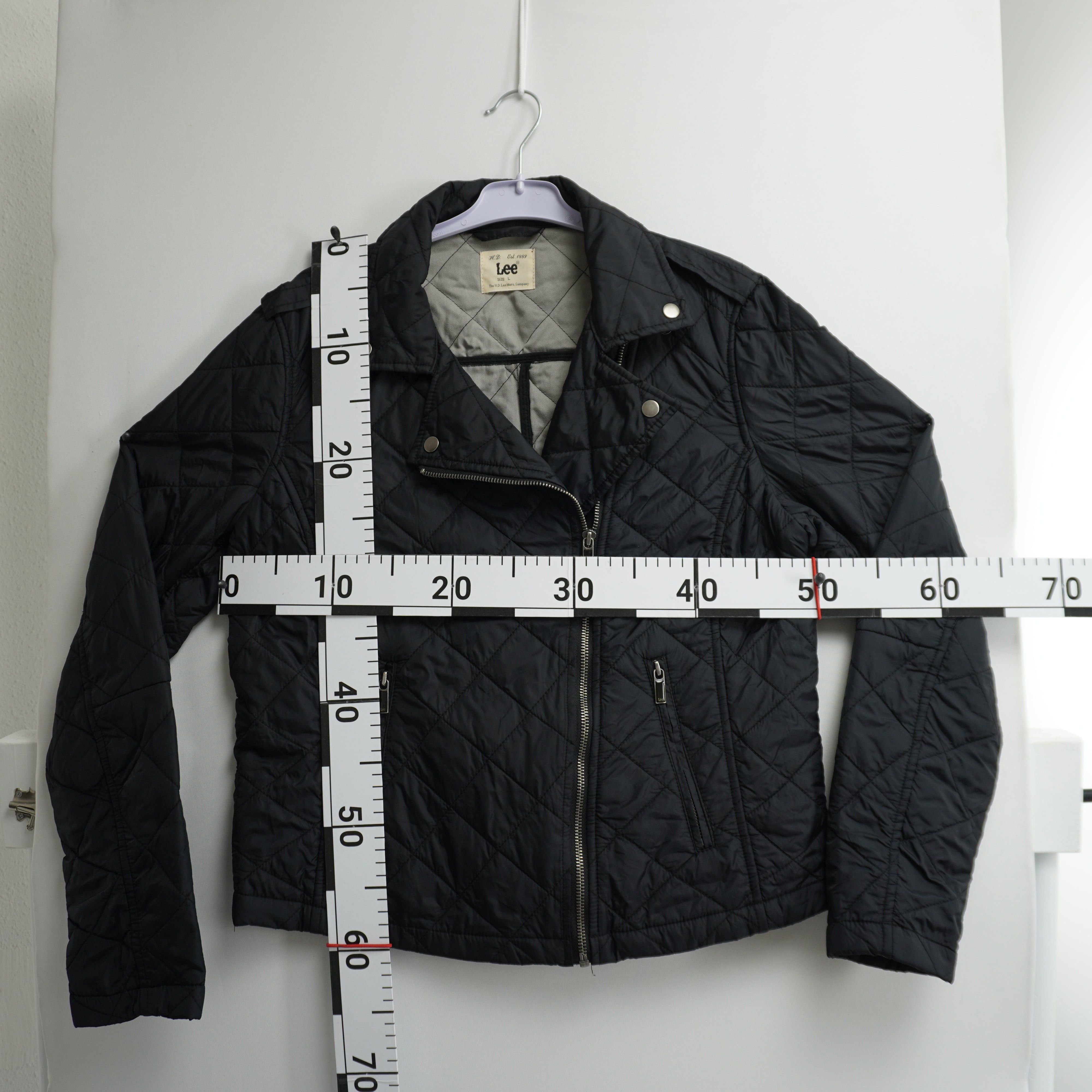 Lee Used Women's Lee Black Bomber Jacket Size L / US 10 / IT 46 - 5 Thumbnail