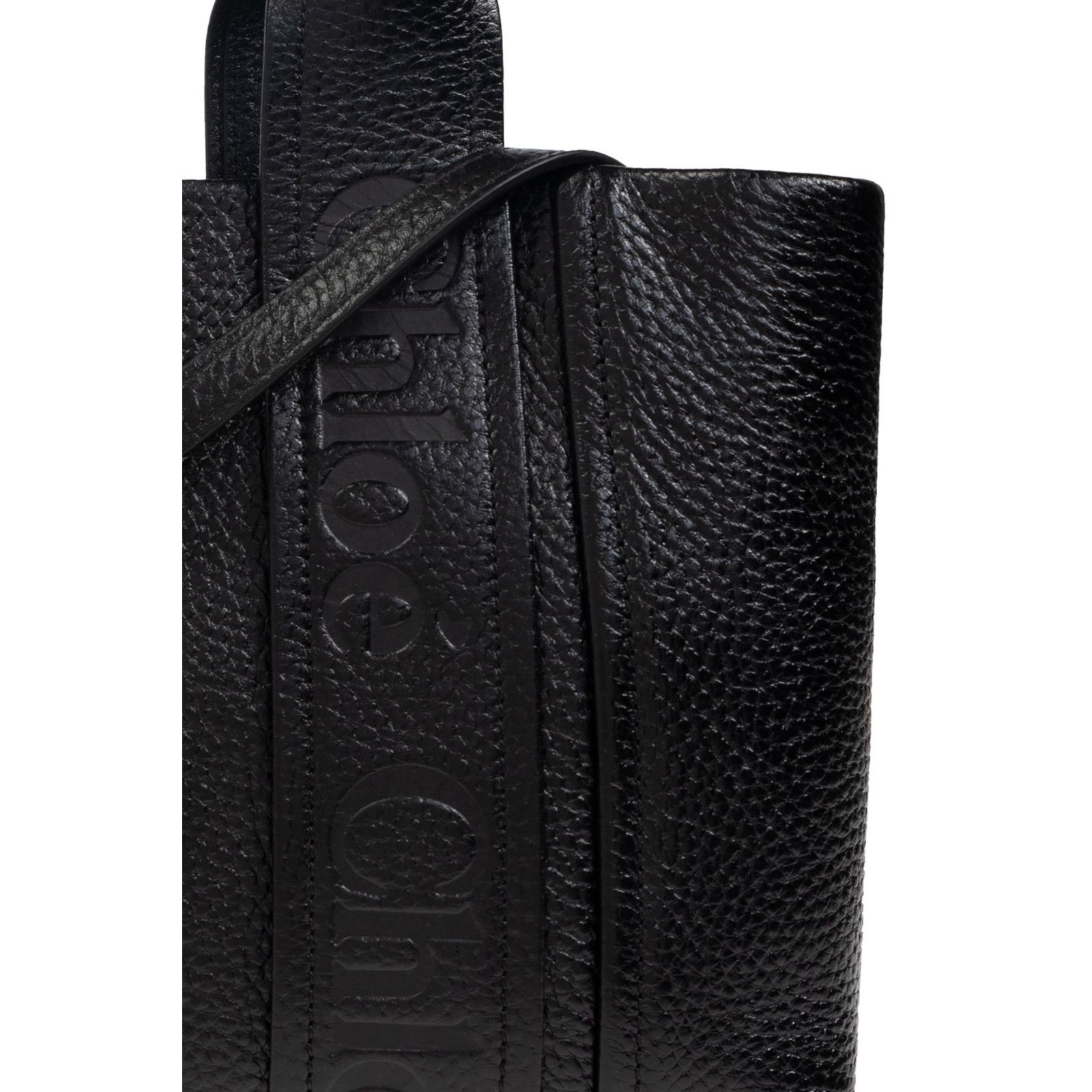Chloe Chloe Small Black Grained Leather Tote Shopper Top Handle Ba Size ONE SIZE - 5 Thumbnail