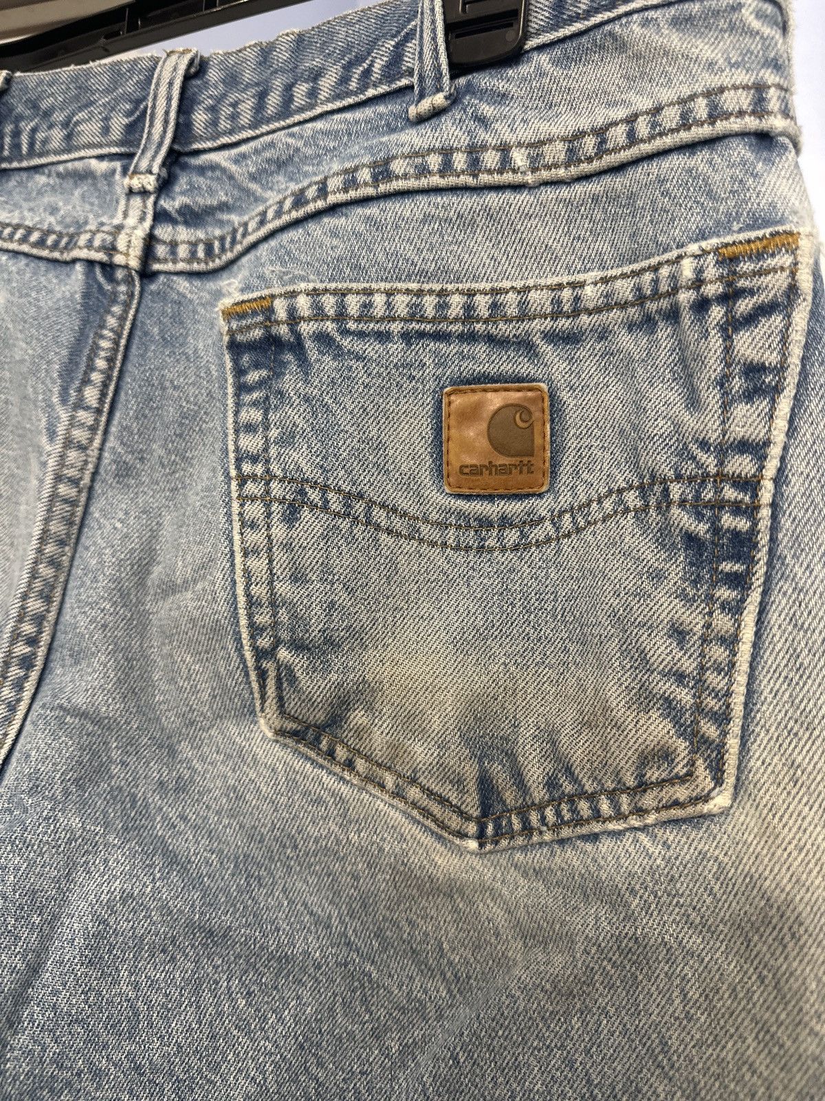 Carhartt × Vintage Carhartt Denim Vintage Worn 32x30 Size US 32 / EU 48 - 4 Thumbnail