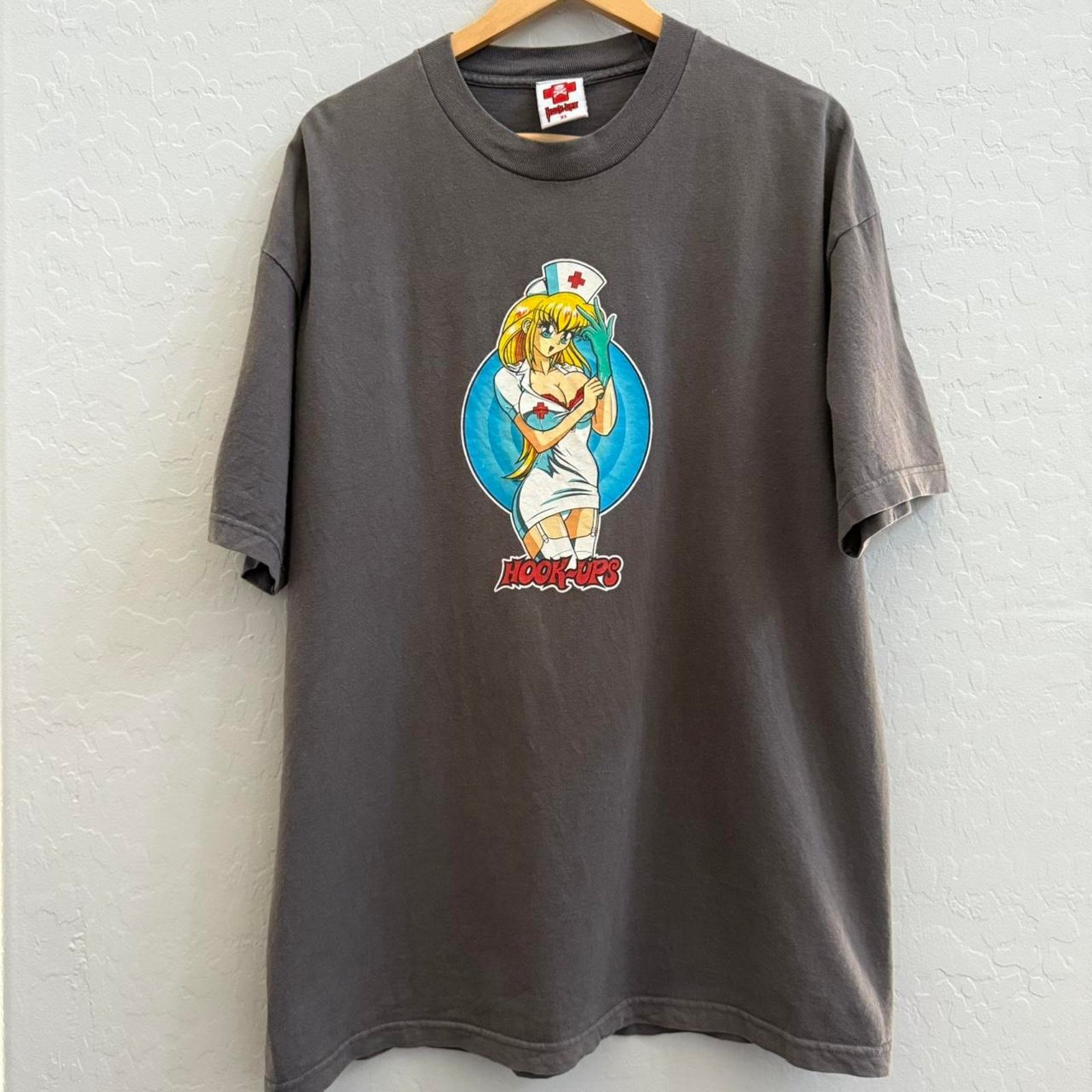 Hook-Ups Vintage 90s Hook Ups Nurse Skate Tee Size US XL / EU 56 / 4 - 2 Thumbnail