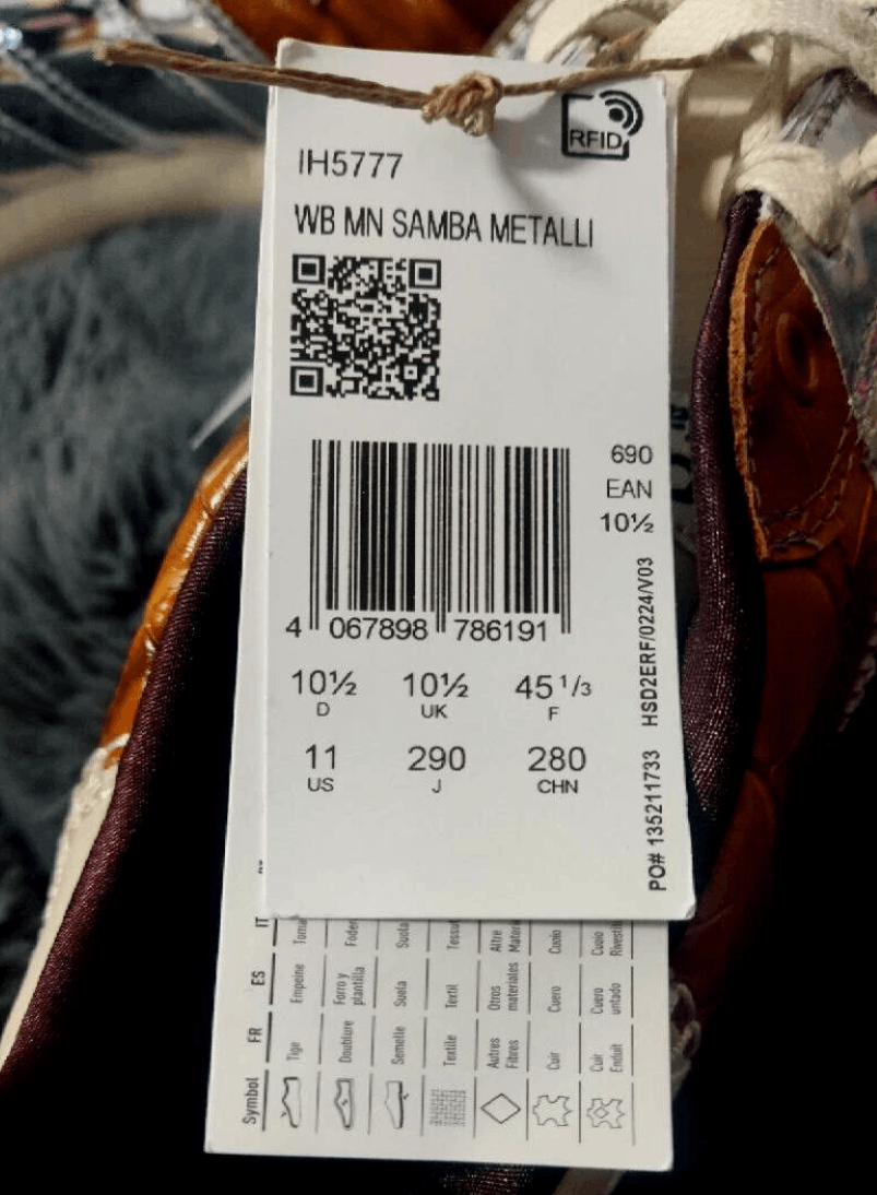 Adidas × Wales Bonner adidas originals x WALES BONNER SAMBA MN METALLIC US 11 Size US 11 / EU 44 - 5 Thumbnail