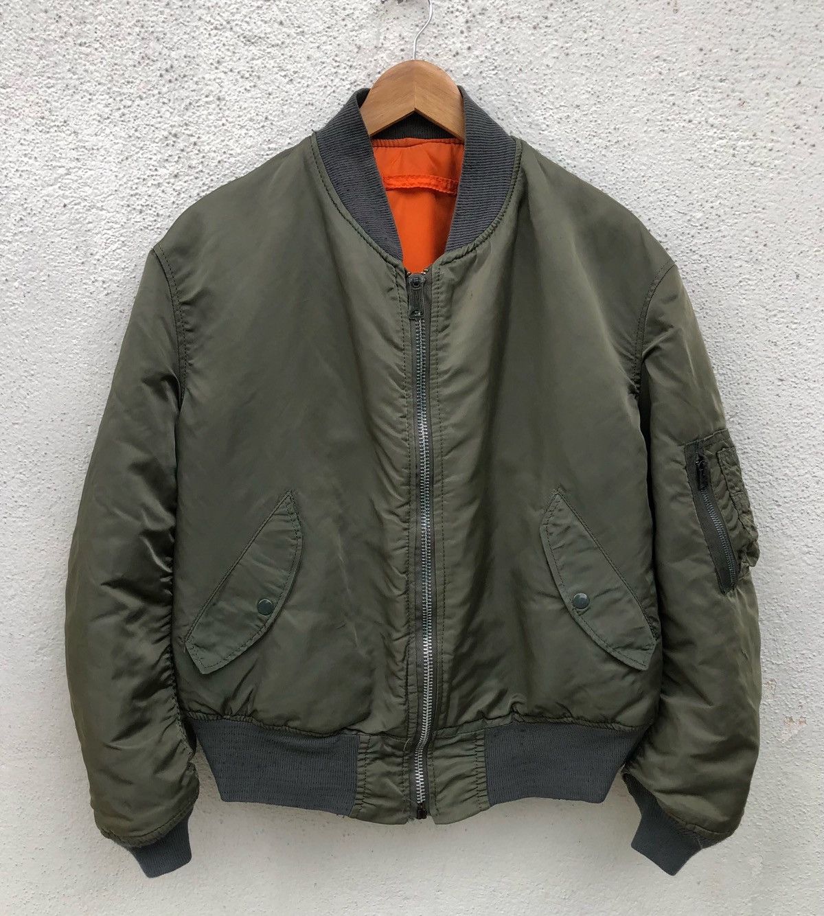 Alpha Industries VTG Alpha Industries Flyer’s Man Intermediate Bomber Jacket Size US XL / EU 56 / 4 - 1 Thumbnail