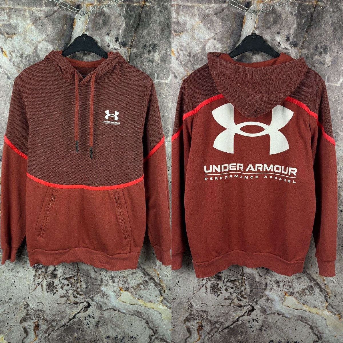 Men’s Under Armour Hoodie Big Logo Streetwear Size Medium