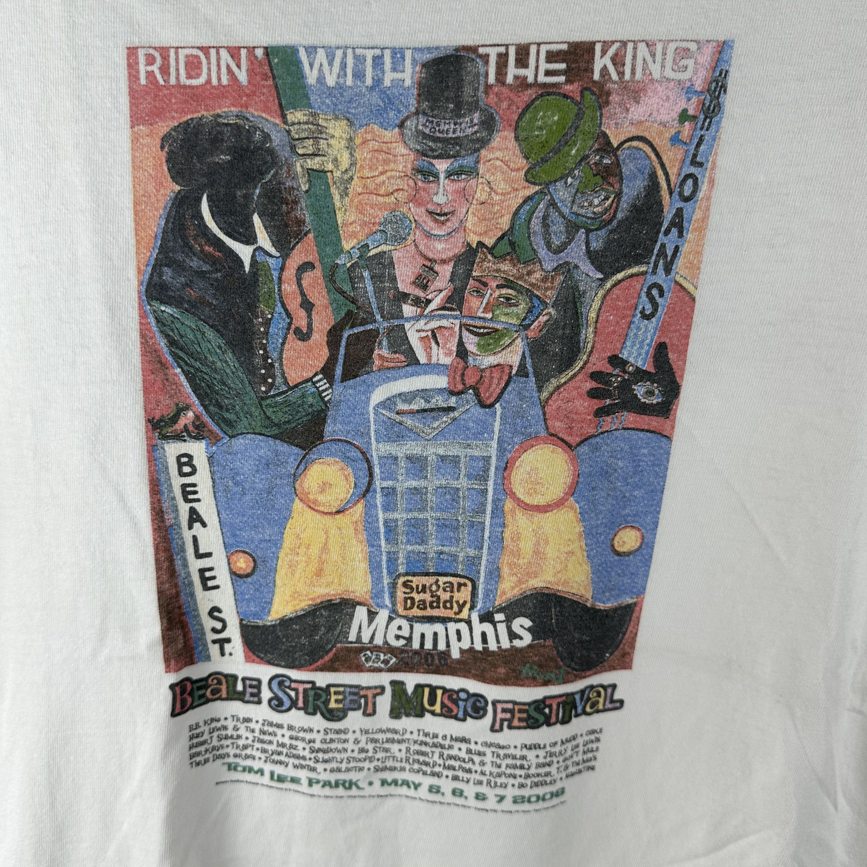 Vintage 2006 BB King James Brown Beale Street Music Festival T-shirt Size US L / EU 52-54 / 3 - 2 Thumbnail