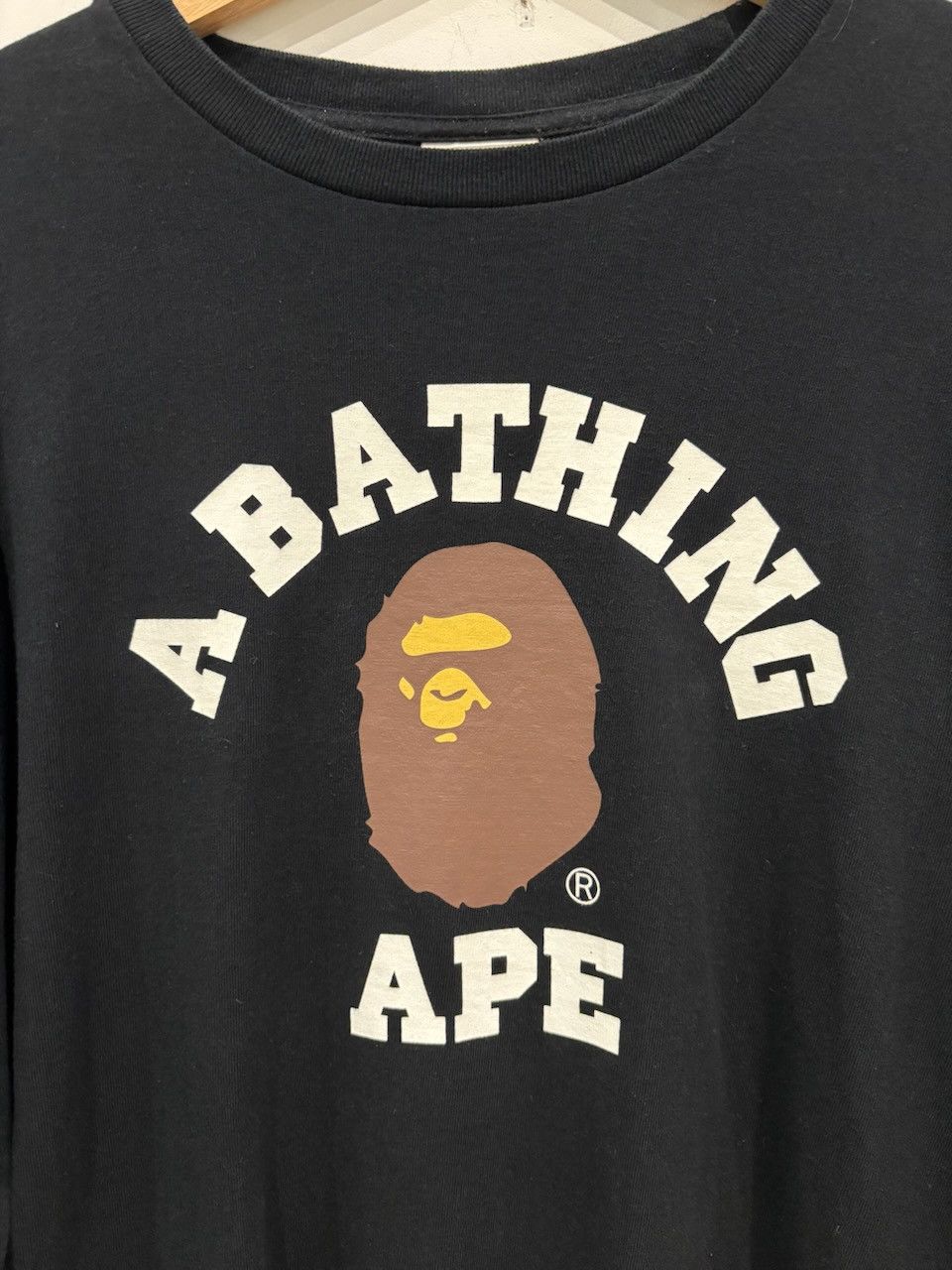 Bape BAPE College L/S Tee Black Size: L Size US L / EU 52-54 / 3 - 2 Thumbnail