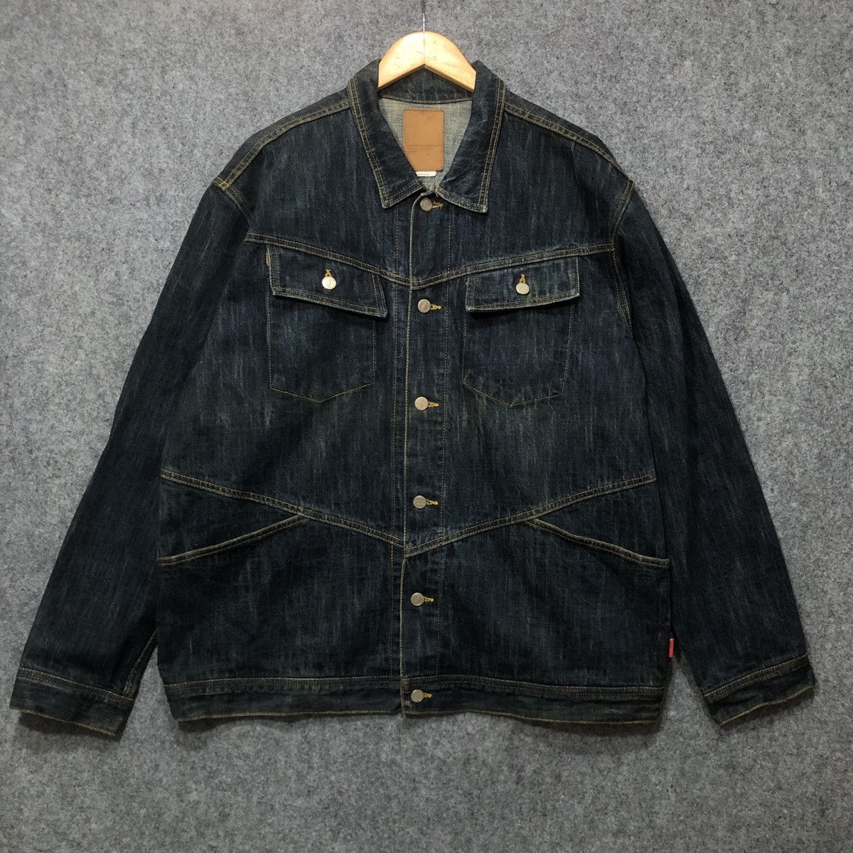 Japanese Brand EMPIRE Denim Jacket Size US XL / EU 56 / 4 - 1 Thumbnail