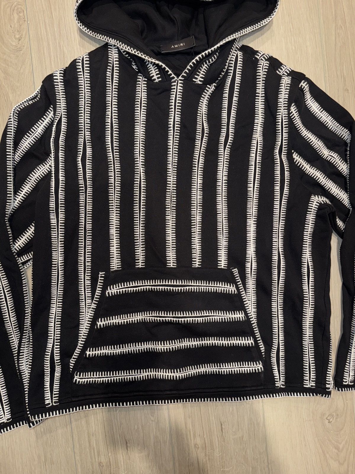 Amiri Amiri Handcrafted Wip Stitch Hoodie Size US M / EU 48-50 / 2 - 2 Thumbnail